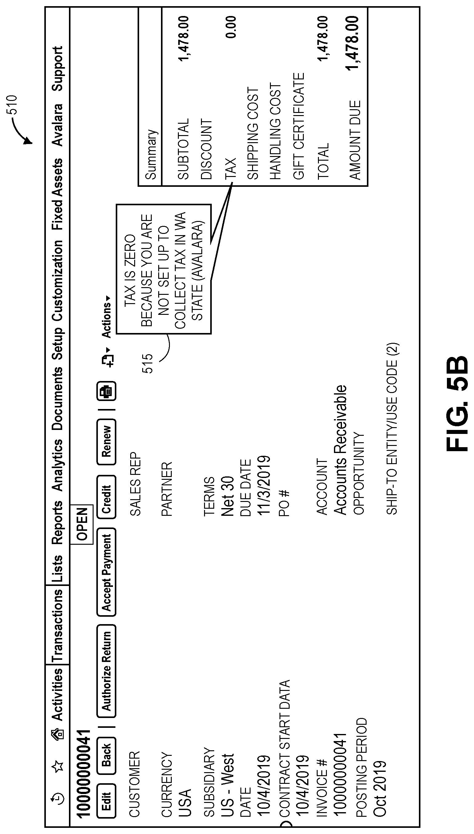 Patent US11775849 Figure 6 – Software service platform and graphical user interface (GUI) for determining and presenting rule-based conclusions