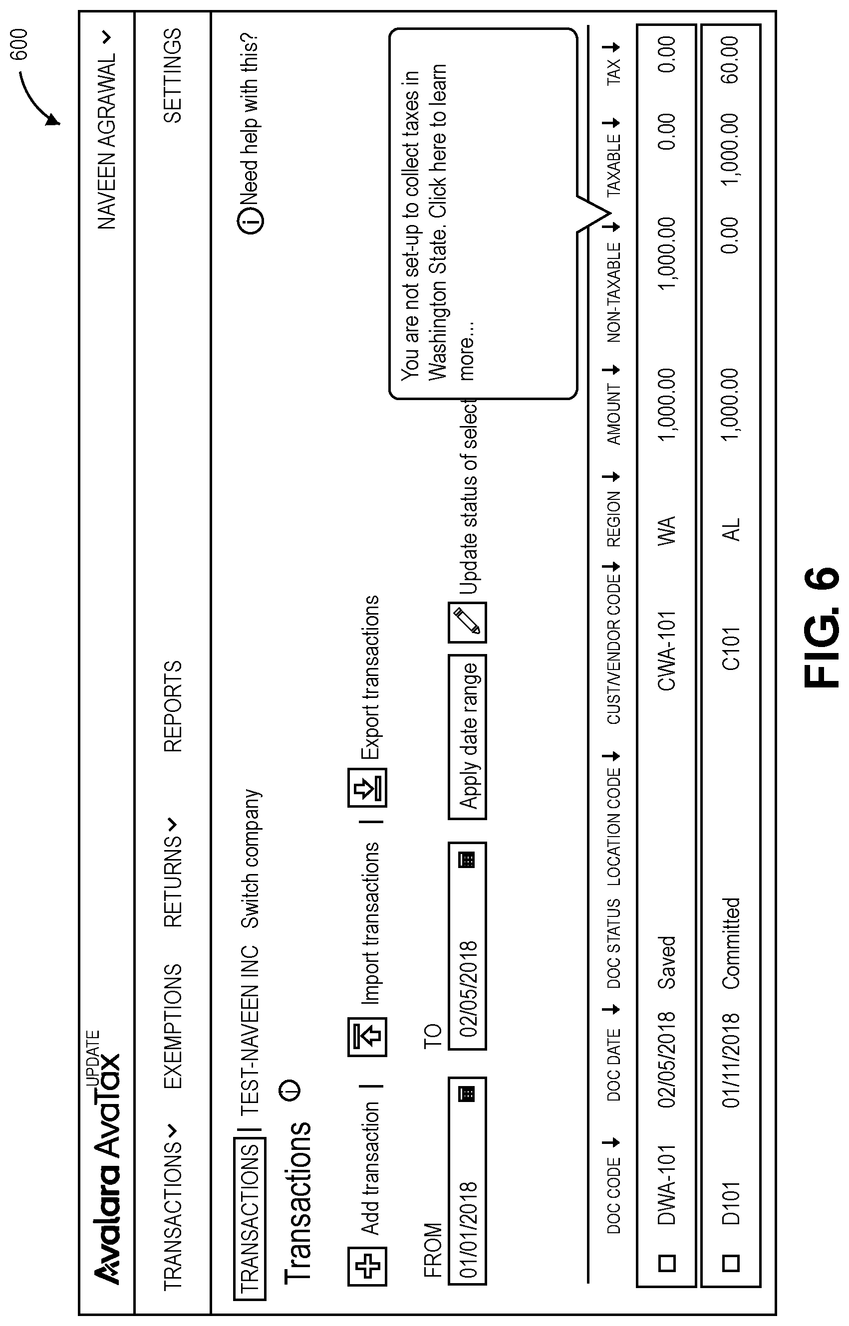 Patent US11775849 Figure 8 – Software service platform and graphical user interface (GUI) for determining and presenting rule-based conclusions
