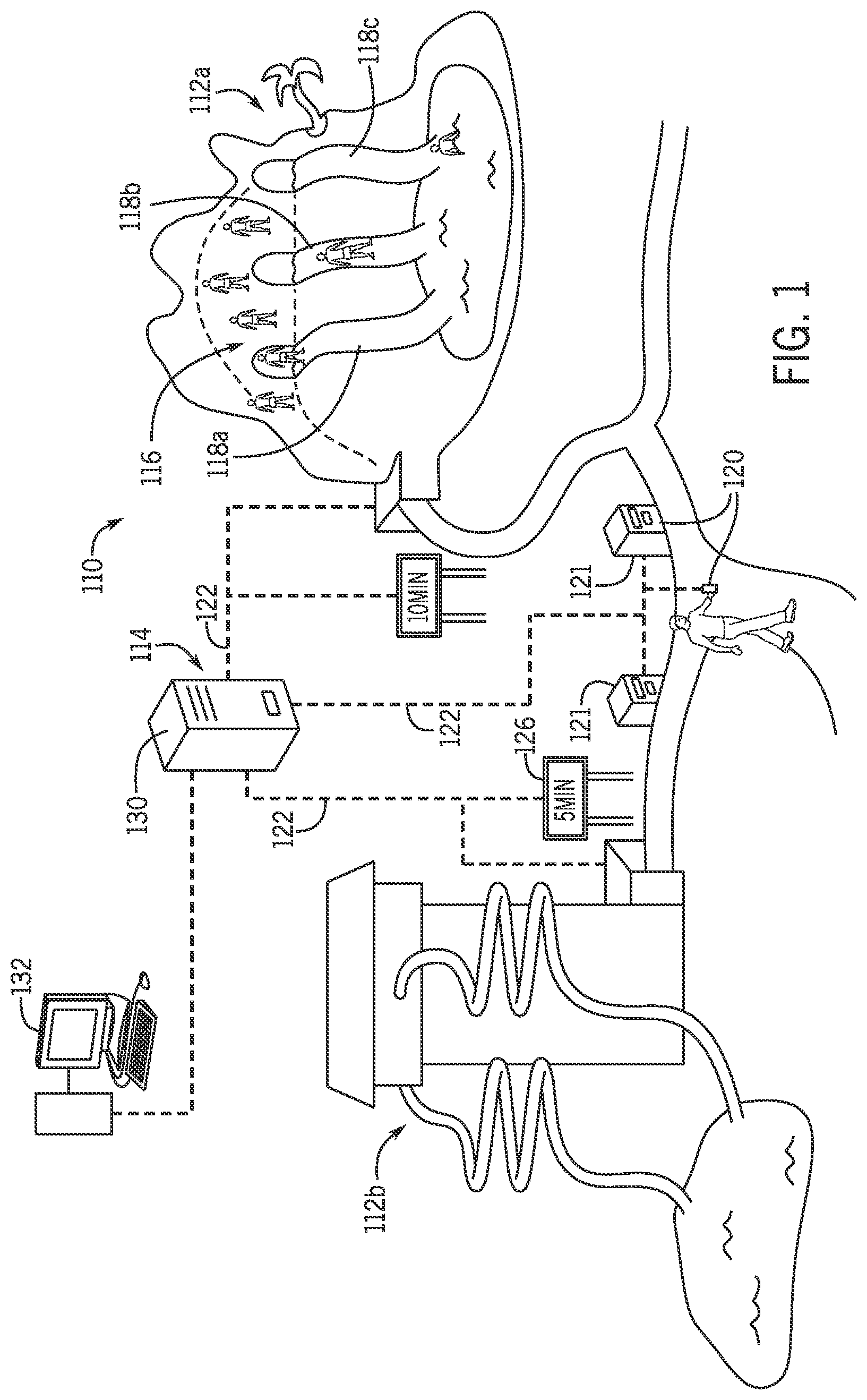 Patent US11775883 Figure 1 – Virtual queuing techniques