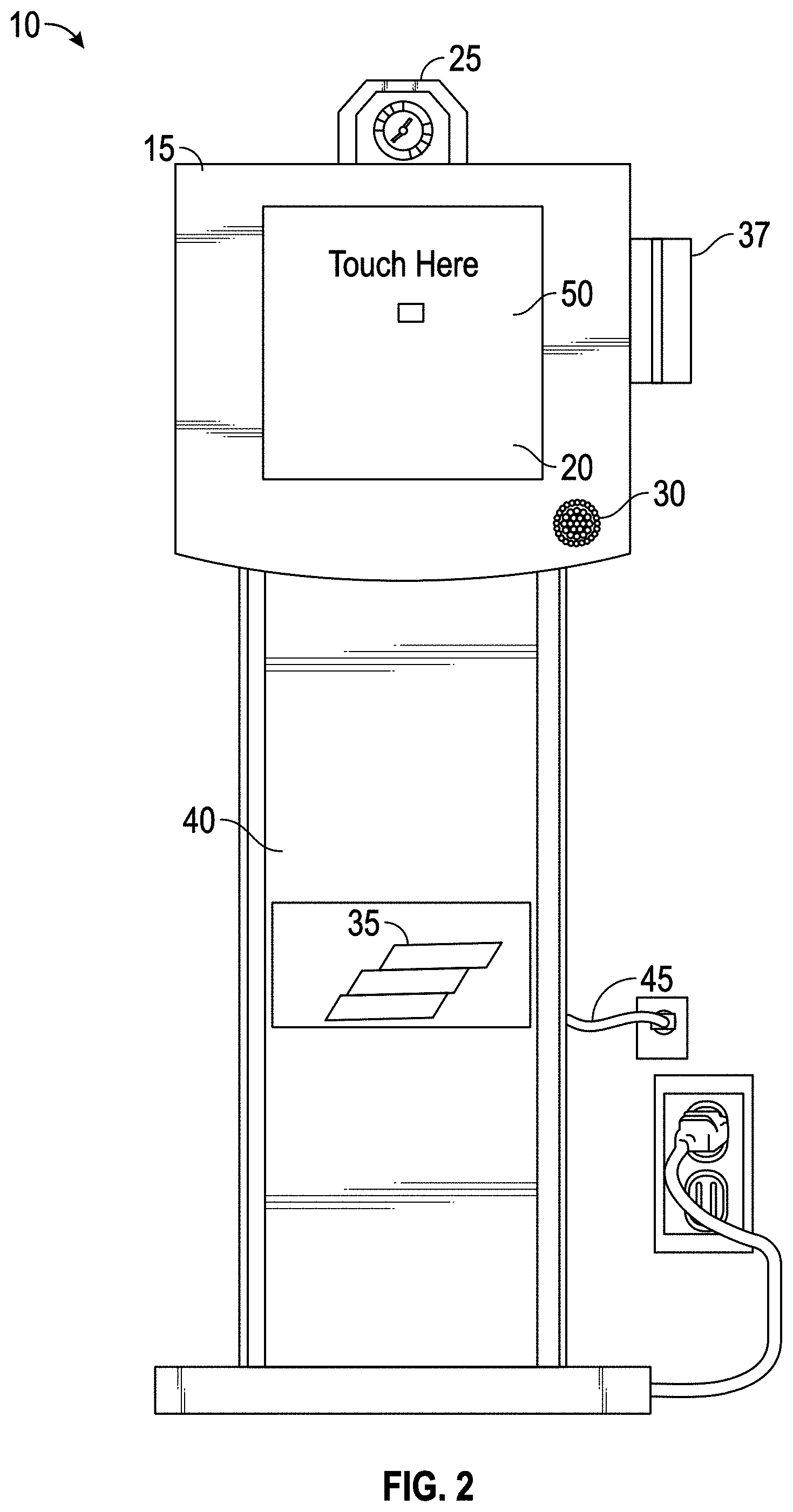 Patent US11775892 Figure 2 – Apparatus and method for freight delivery and pick-up