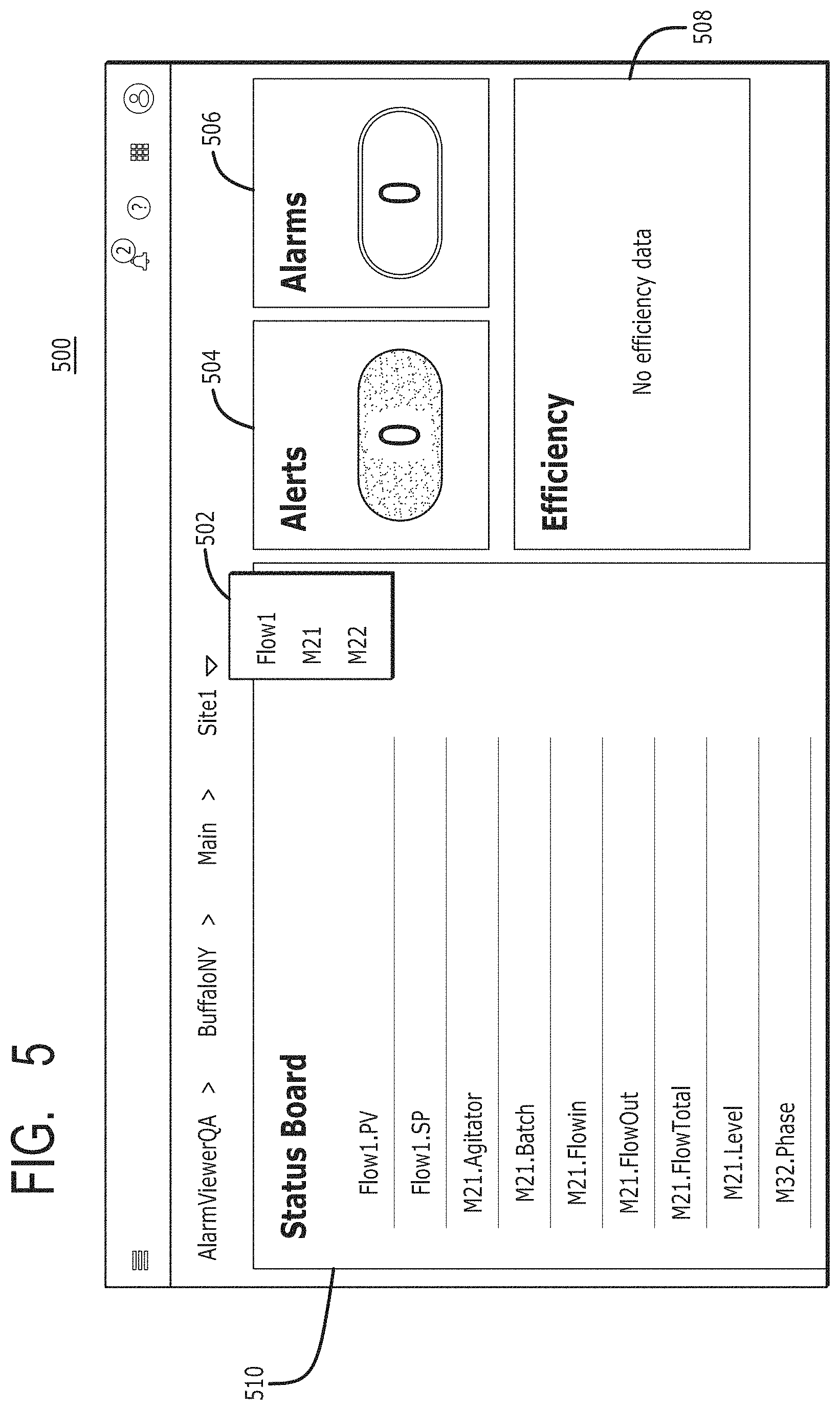 Patent US11775896 Figure 5 – Computerized systems and methods for automatically generating and displaying a unified asset centric analytics electronic interface