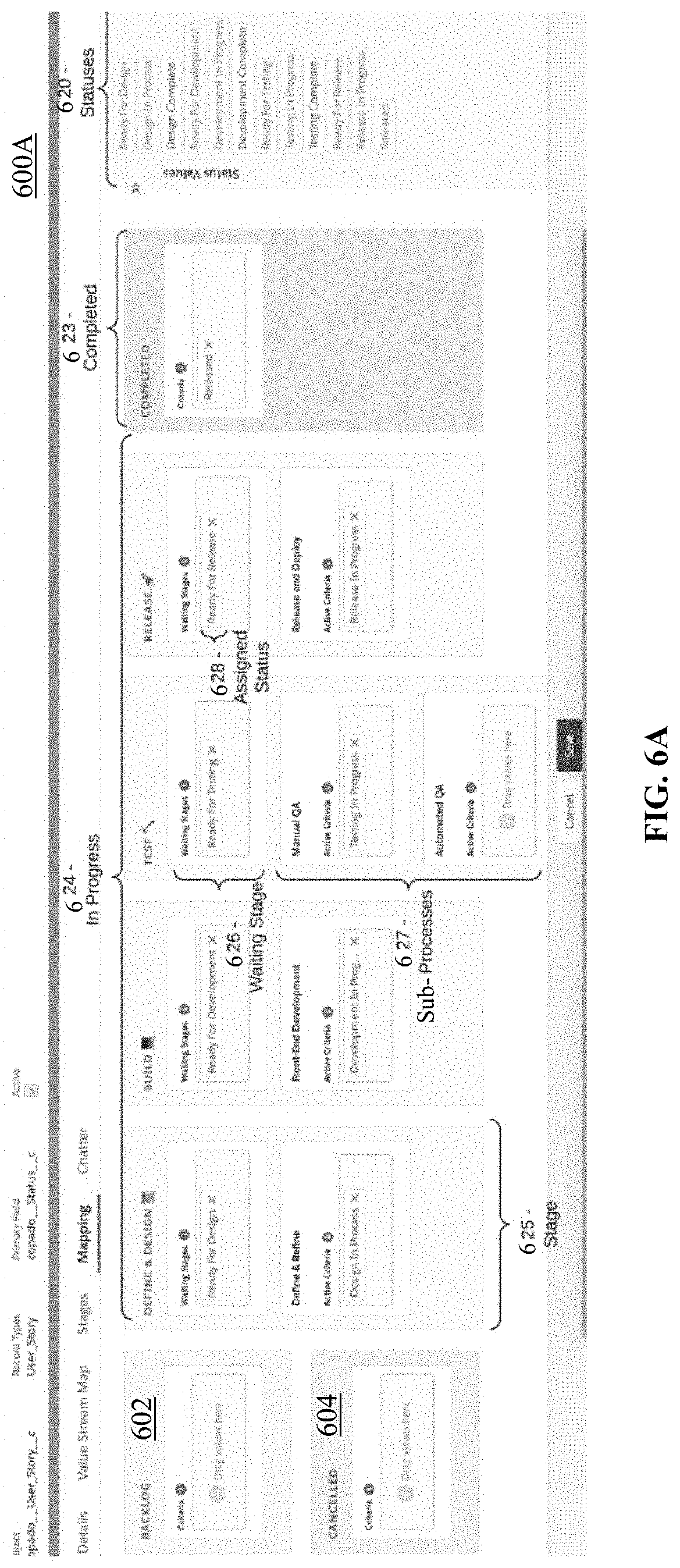 Patent US11775910 Figure 5 – Applied computer technology for high efficiency value stream management and mapping and process tracking