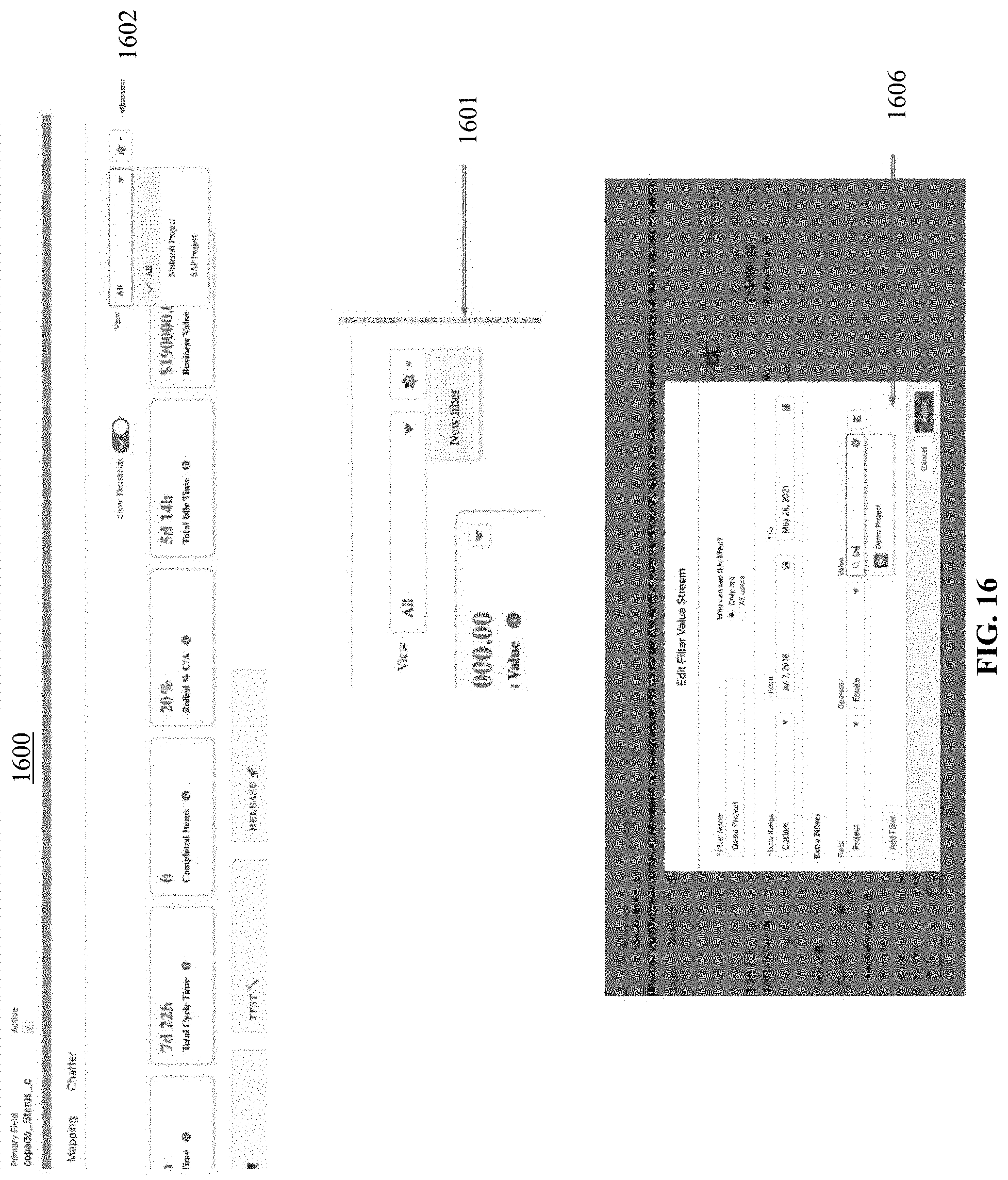 Patent US11775910 Figure 16 – Applied computer technology for high efficiency value stream management and mapping and process tracking