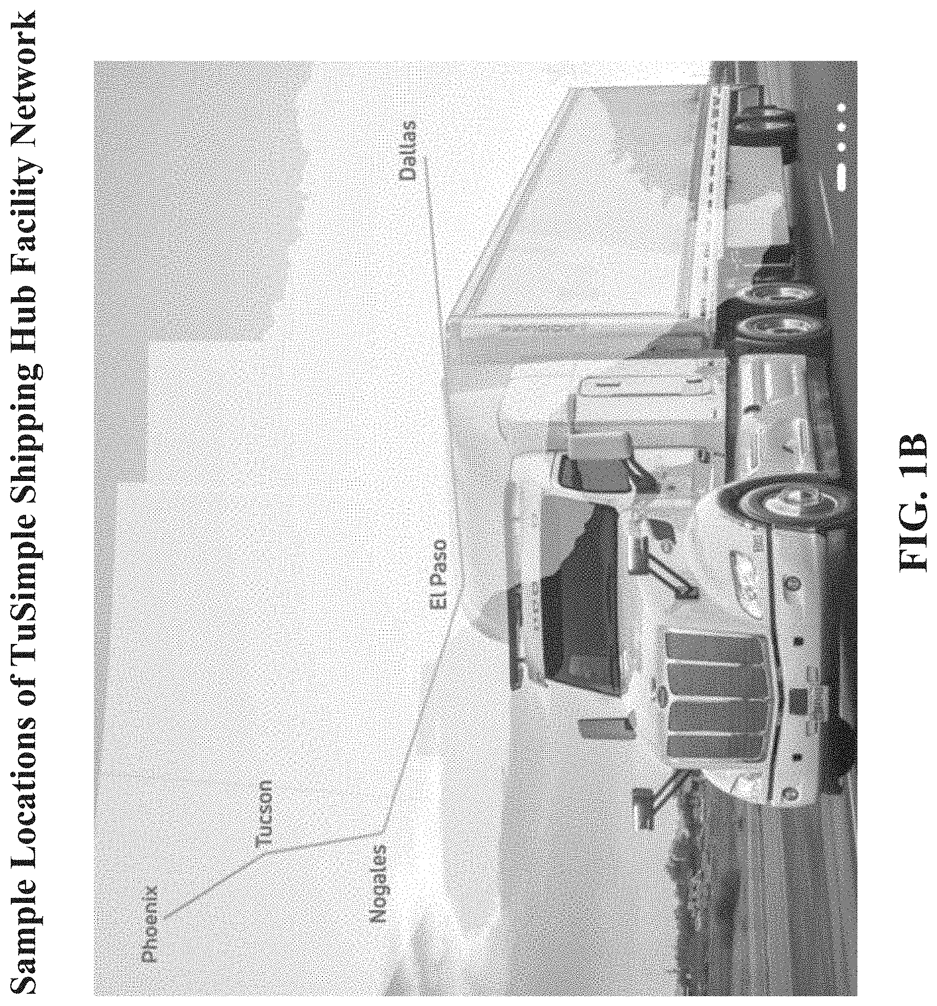 Patent US11775915 Figure 2 – Hub-based distribution and delivery network for autonomous trucking services