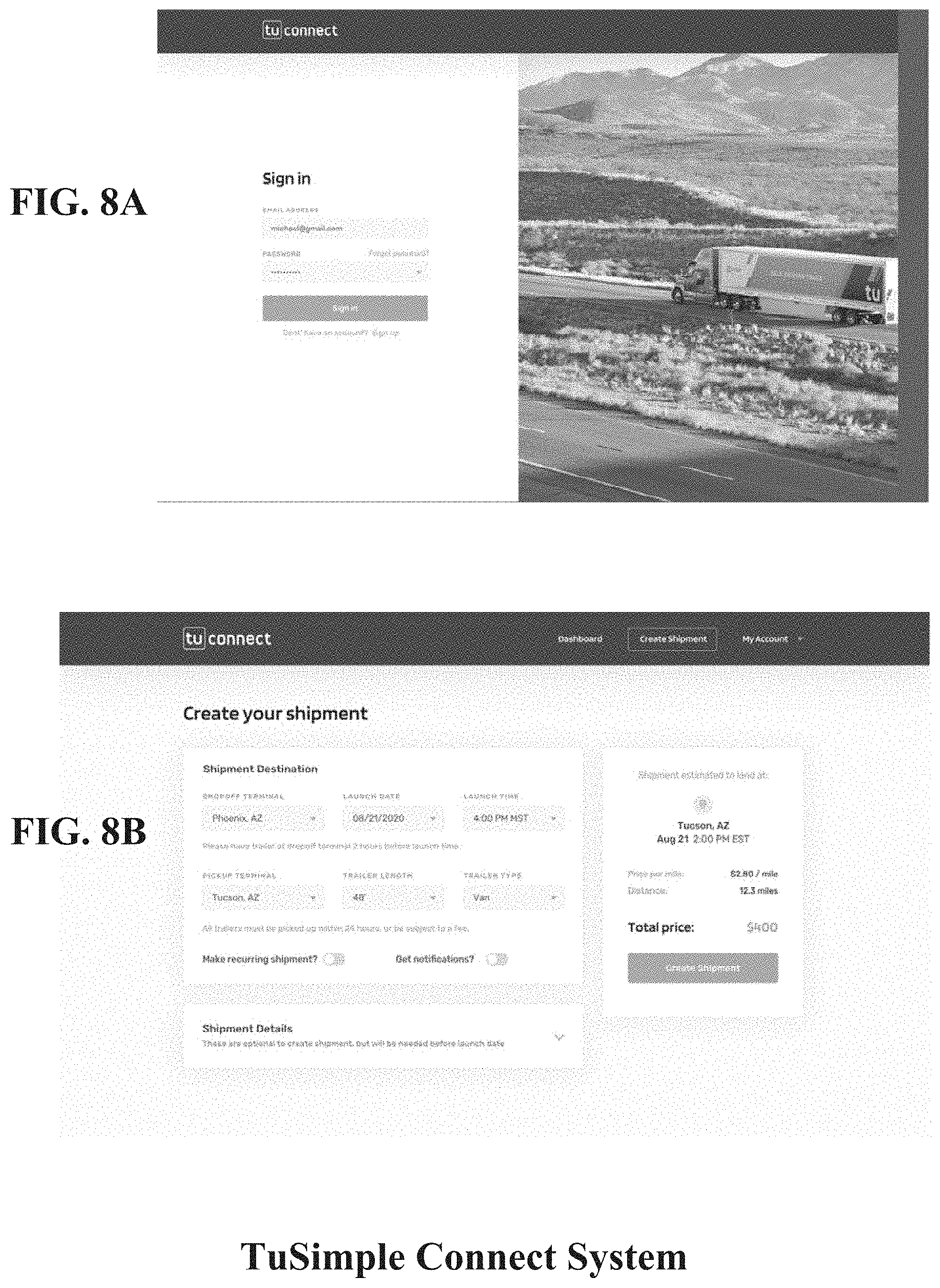 Patent US11775915 Figure 12 – Hub-based distribution and delivery network for autonomous trucking services