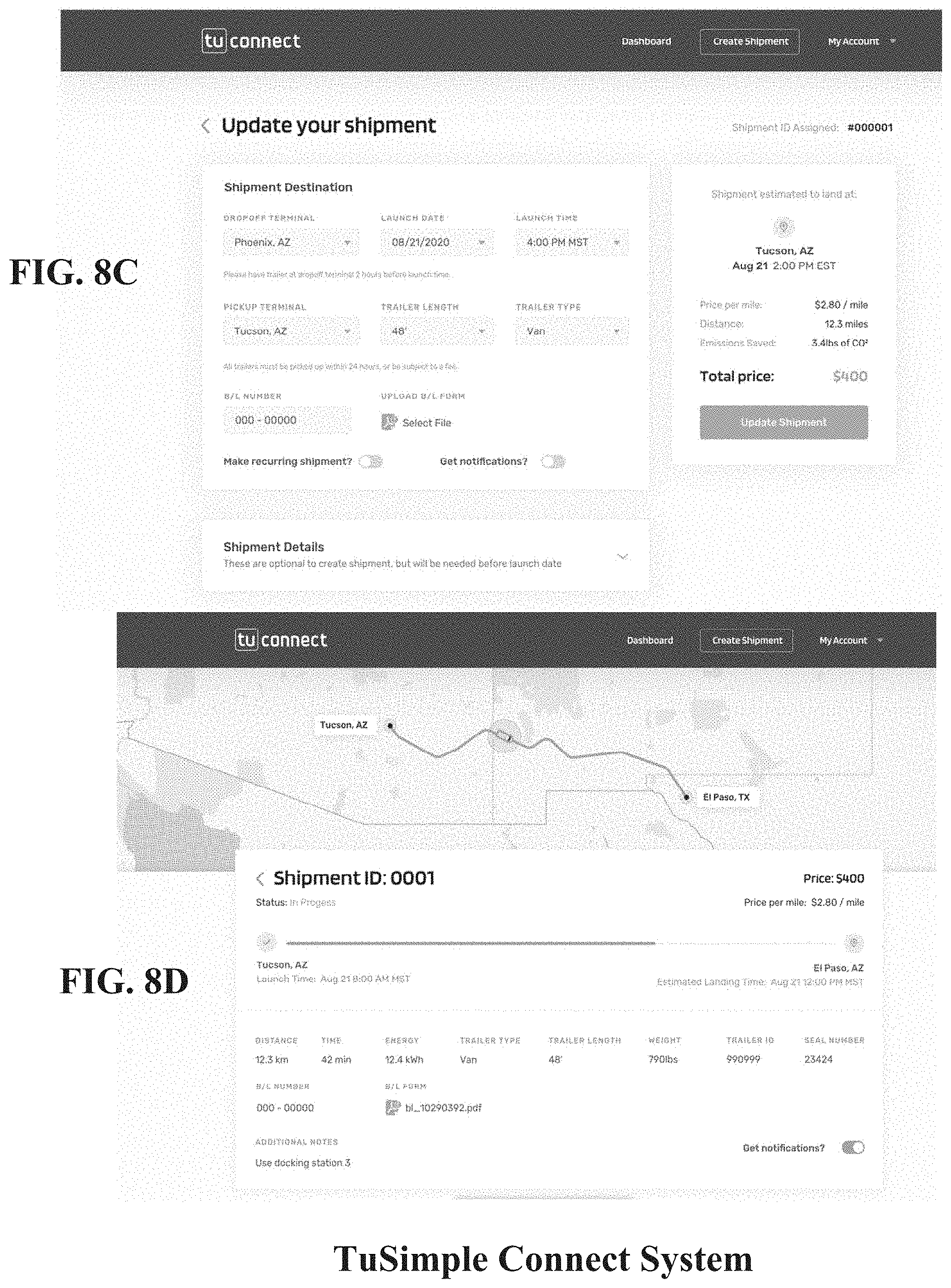 Patent US11775915 Figure 13 – Hub-based distribution and delivery network for autonomous trucking services