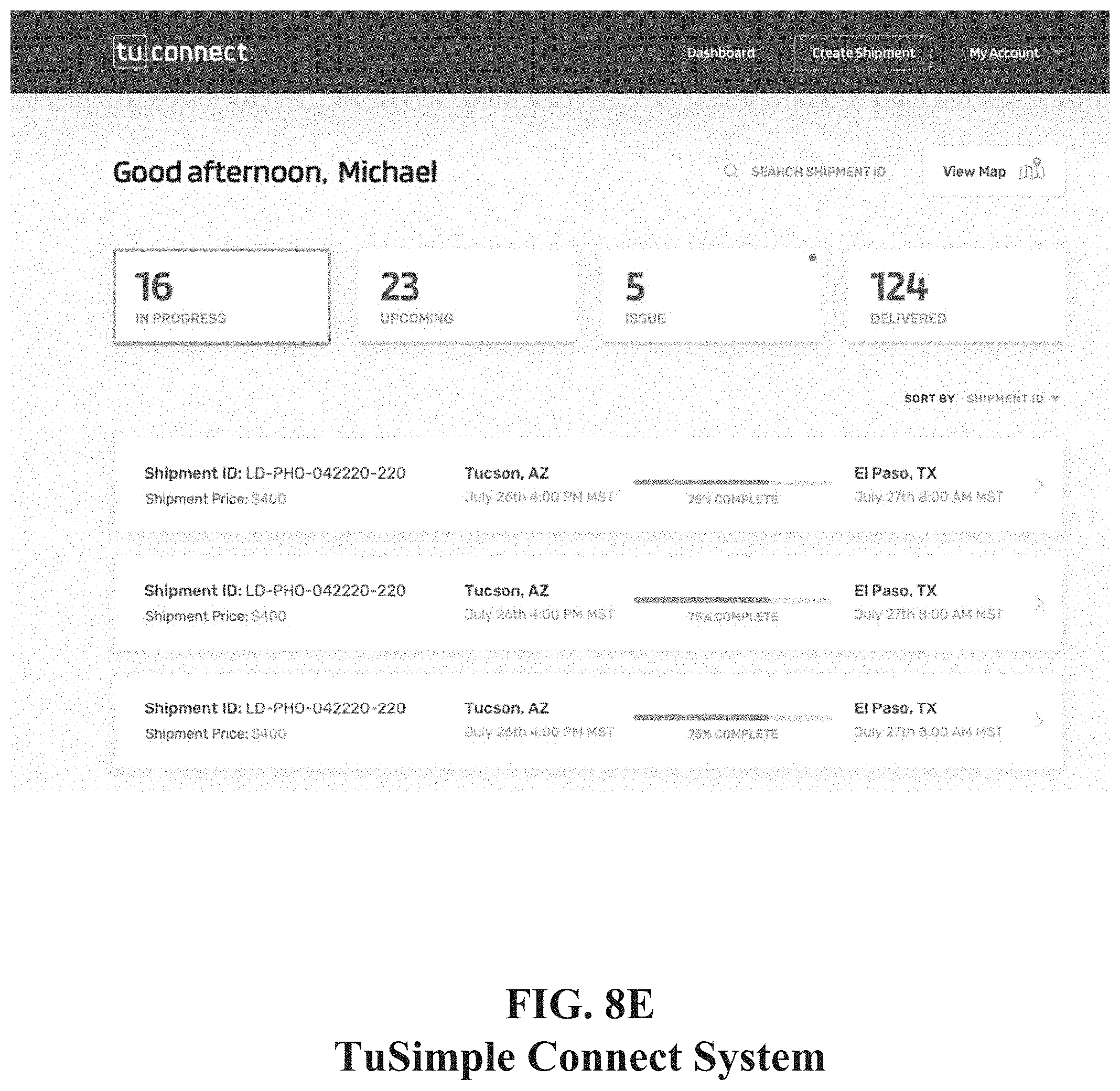 Patent US11775915 Figure 14 – Hub-based distribution and delivery network for autonomous trucking services