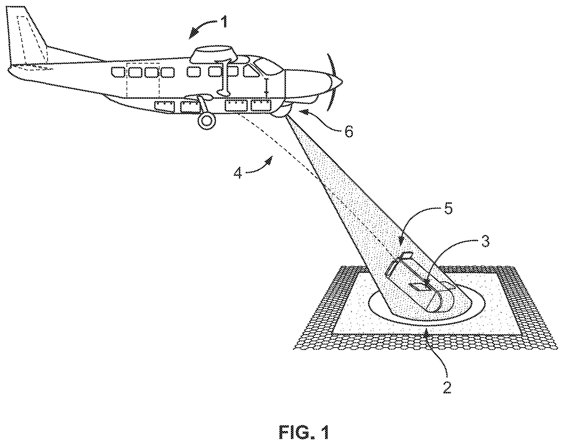 Patent US11775916 Figure 1 – System and method for performing precision guided air to ground package delivery