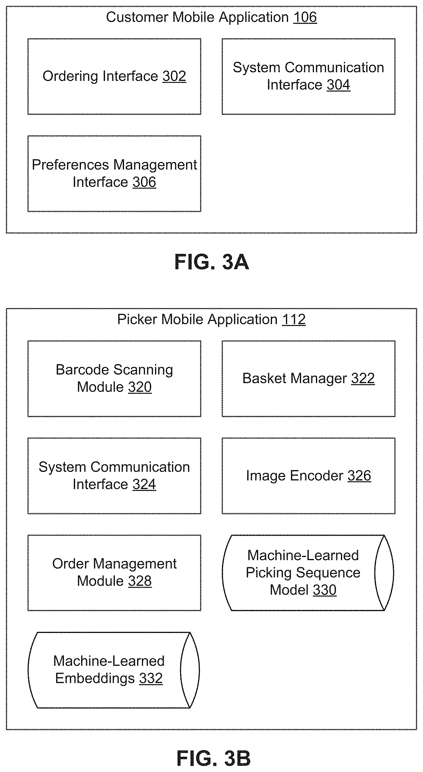 Patent US11775926 Figure 3 – Machine-learned model for optimizing selection sequence for items in a warehouse