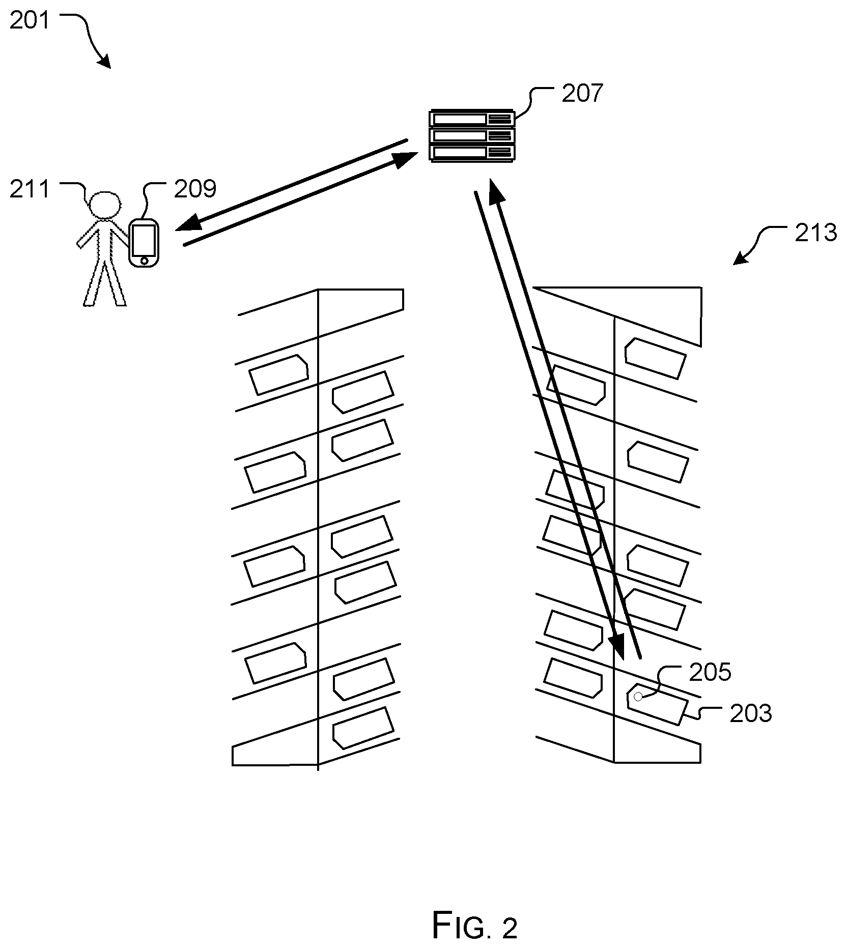 Patent US11775928 Figure 2 – Asset location system and method of use