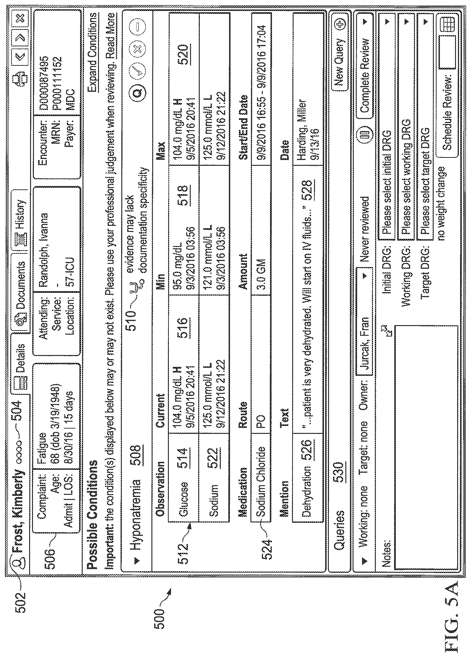 Patent US11775932 Figure 5 – High fidelity clinical documentation improvement (CDI) smart scoring systems and methods