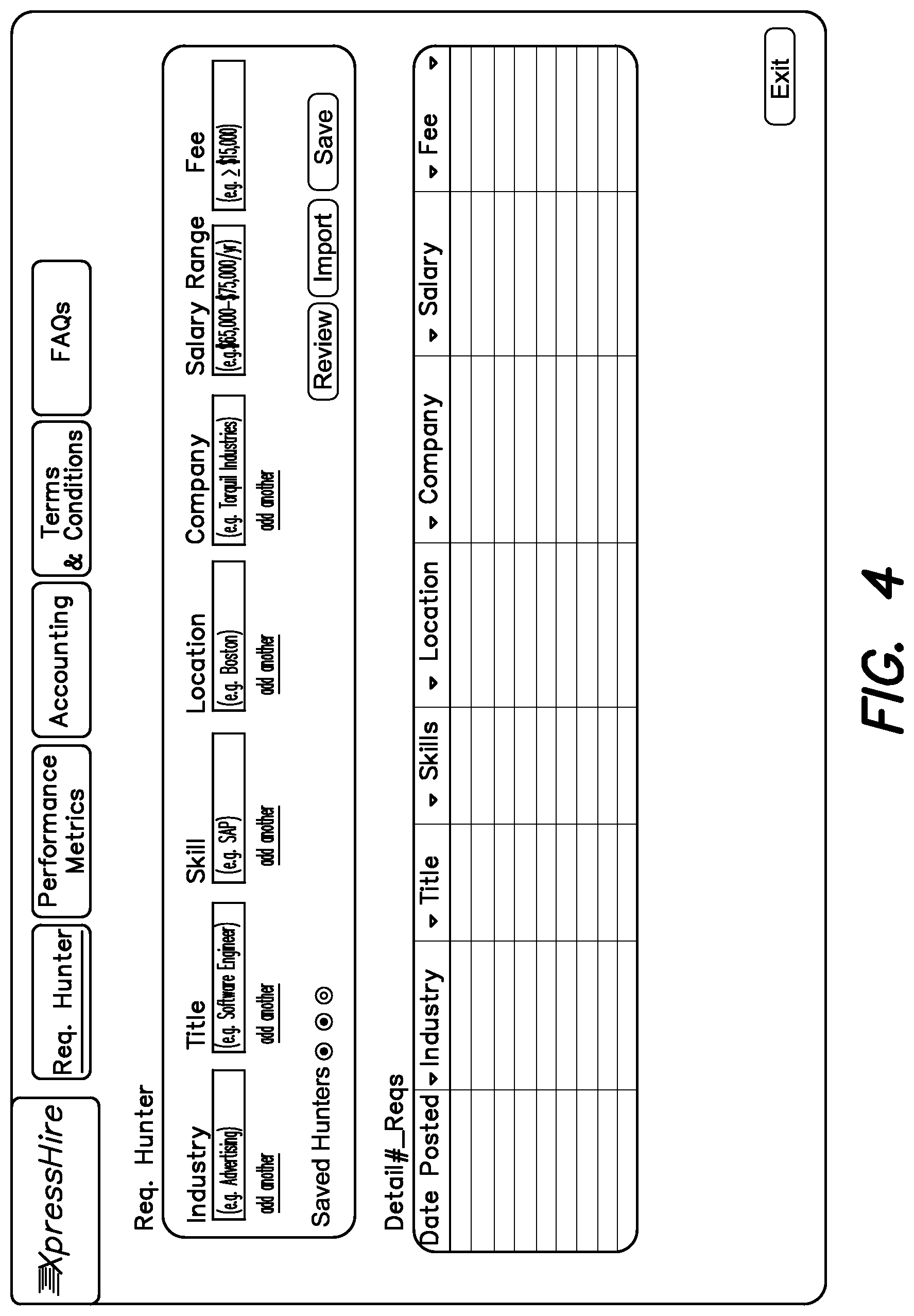 Patent US11775933 Figure 5 – System and method for managing a talent platform