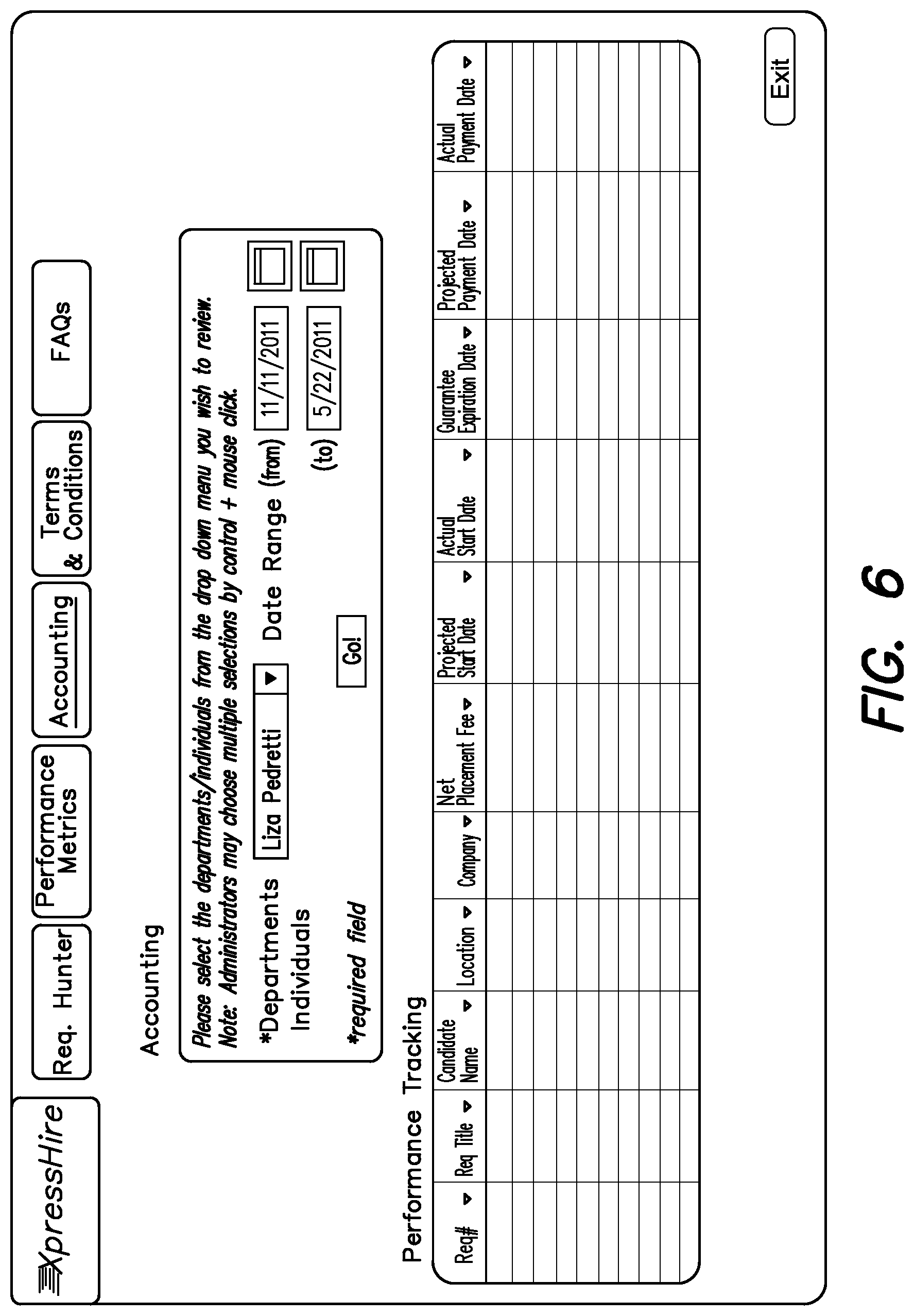 Patent US11775933 Figure 7 – System and method for managing a talent platform