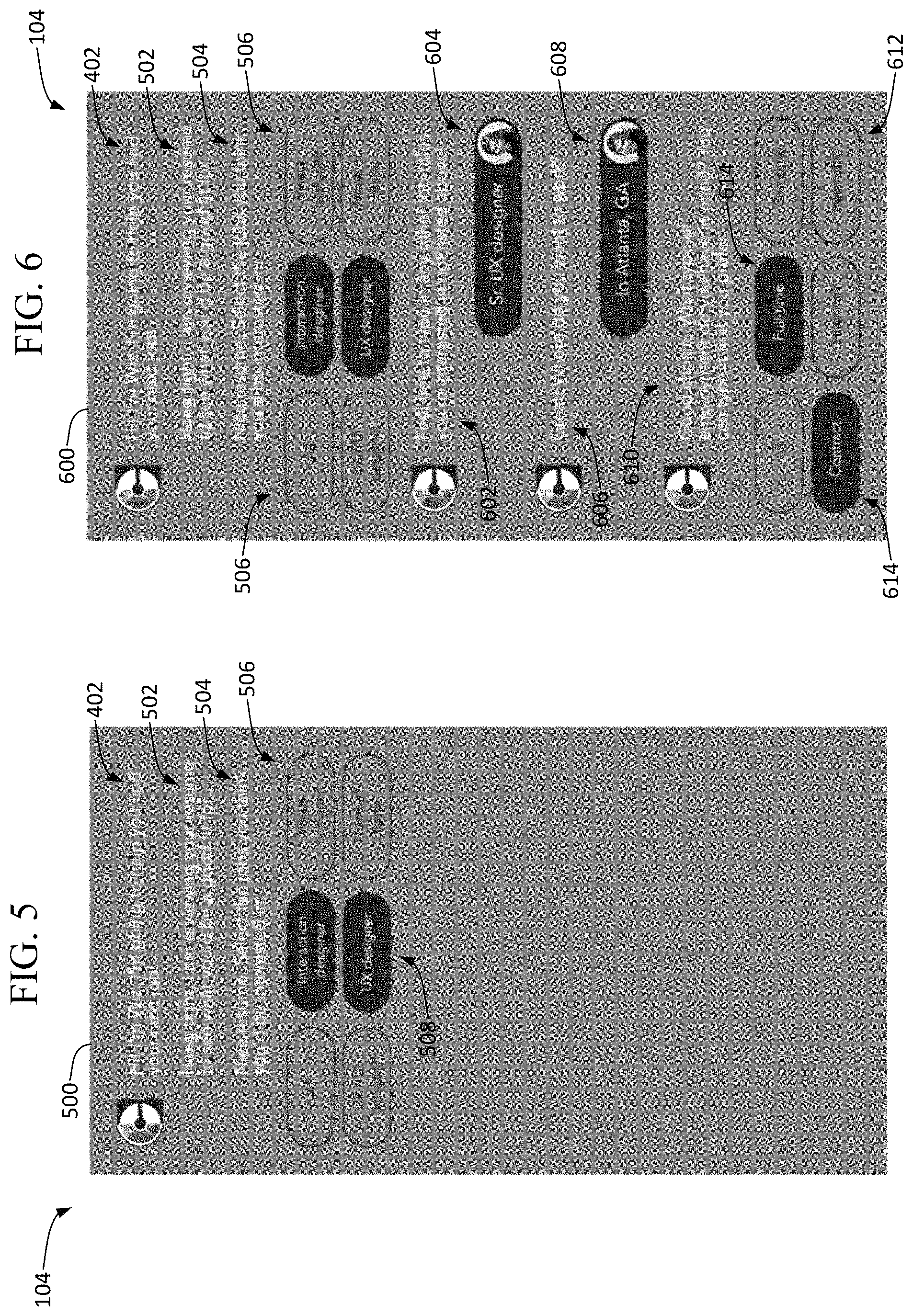 Patent US11775934 Figure 4 – Interactive job recommendation and application submission tools of employment website entities