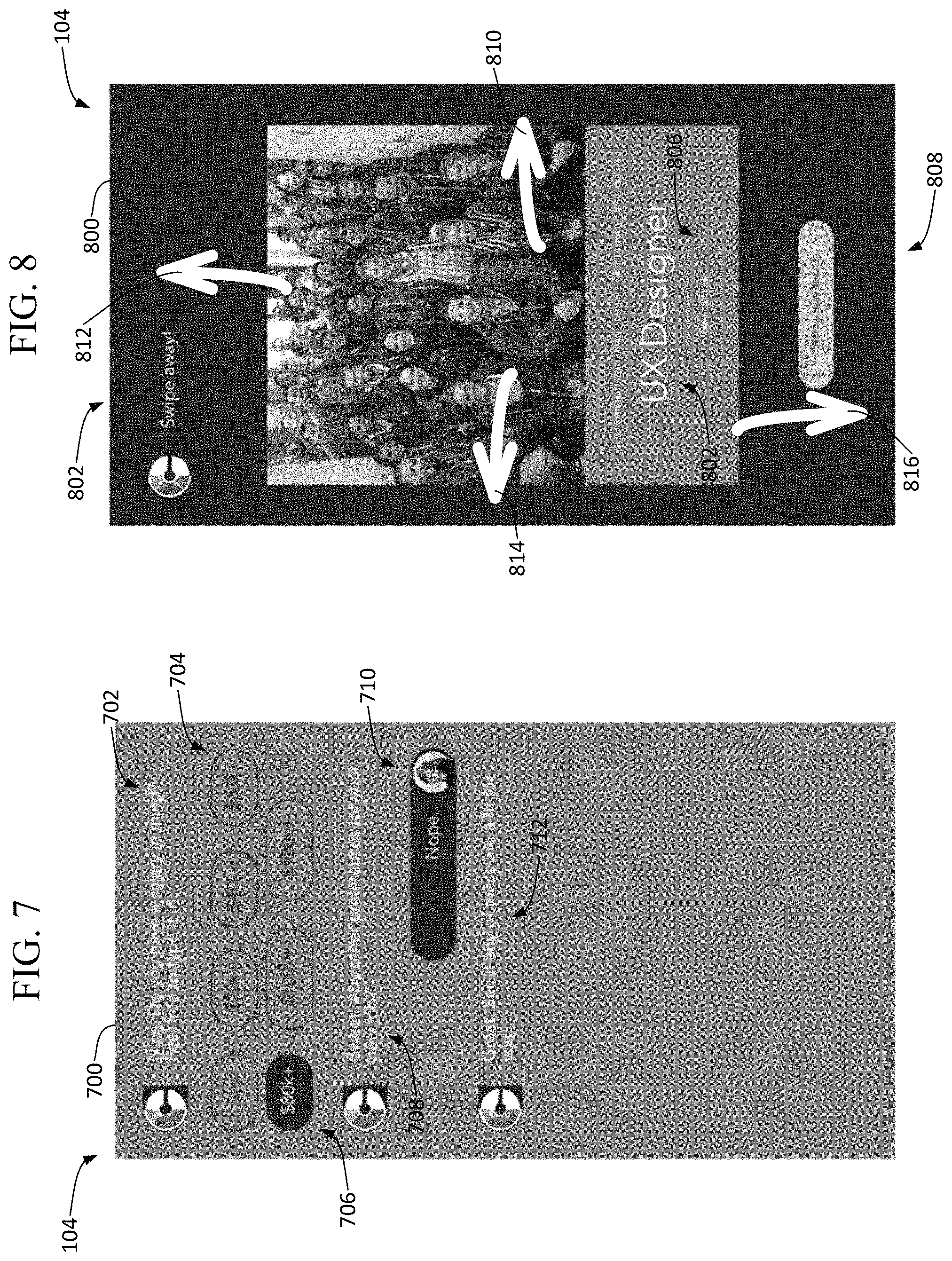 Patent US11775934 Figure 5 – Interactive job recommendation and application submission tools of employment website entities