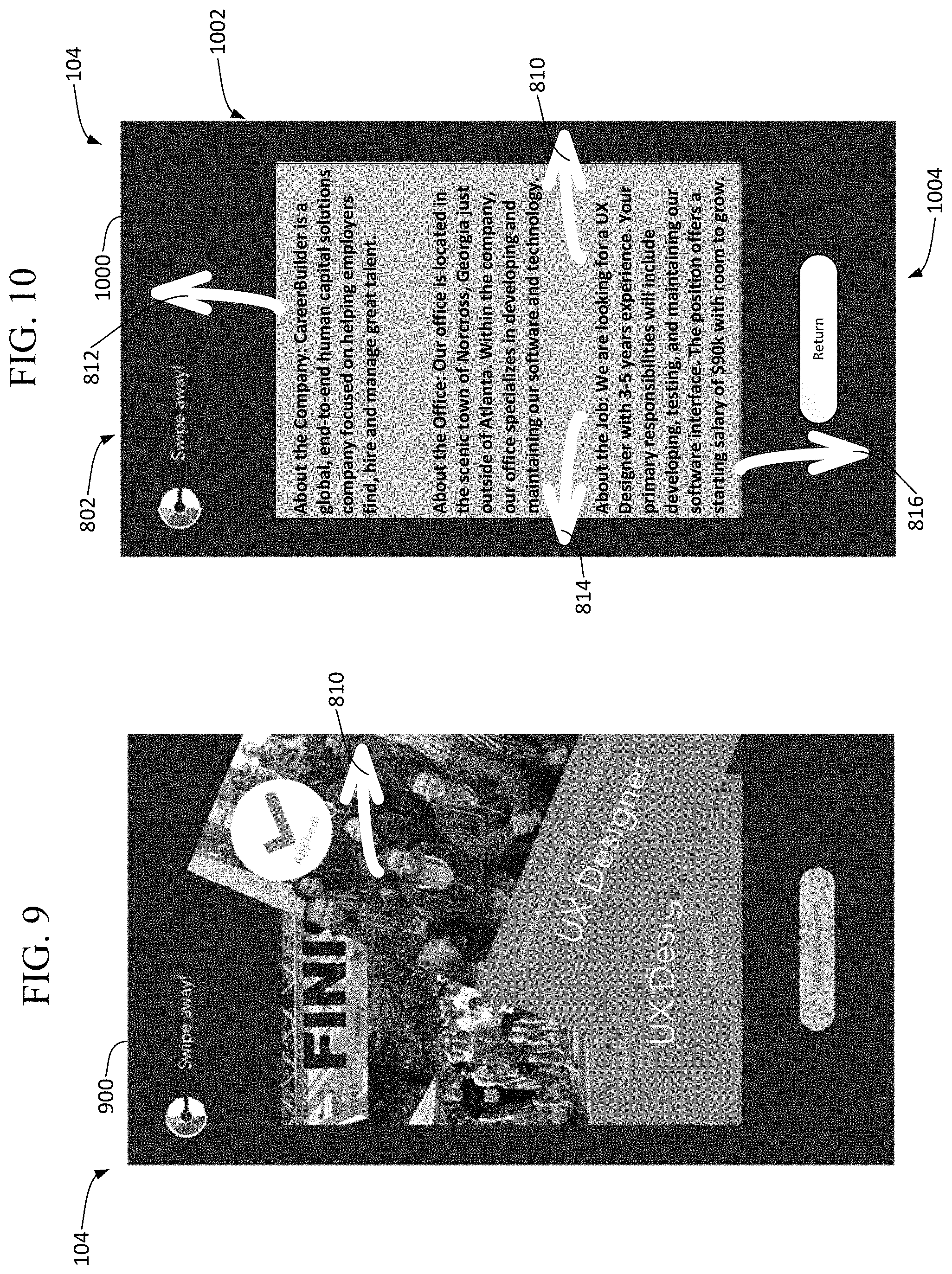 Patent US11775934 Figure 6 – Interactive job recommendation and application submission tools of employment website entities