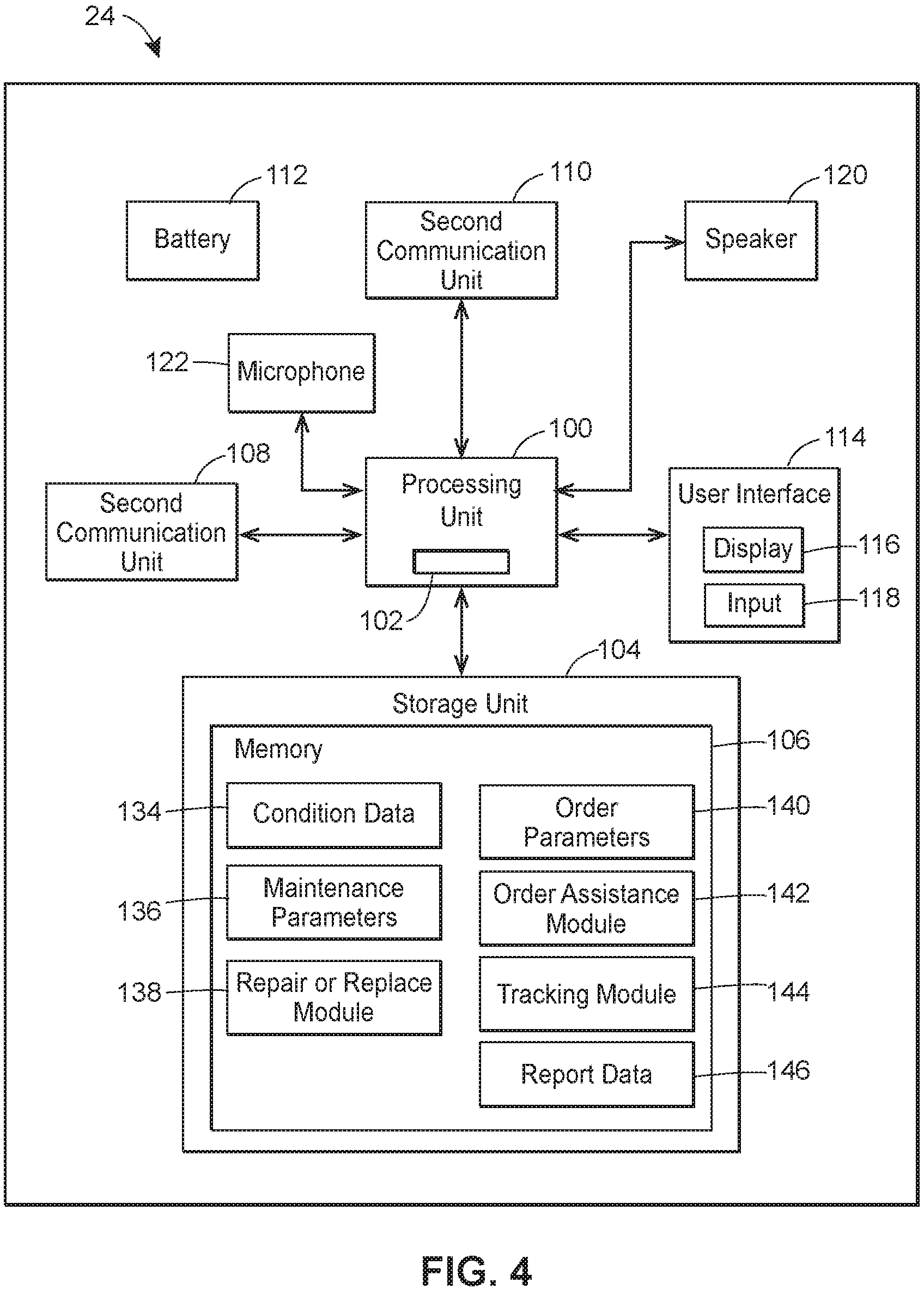 Patent US11775940 Figure 3 – Systems and methods for ordering a replacement component or repair service