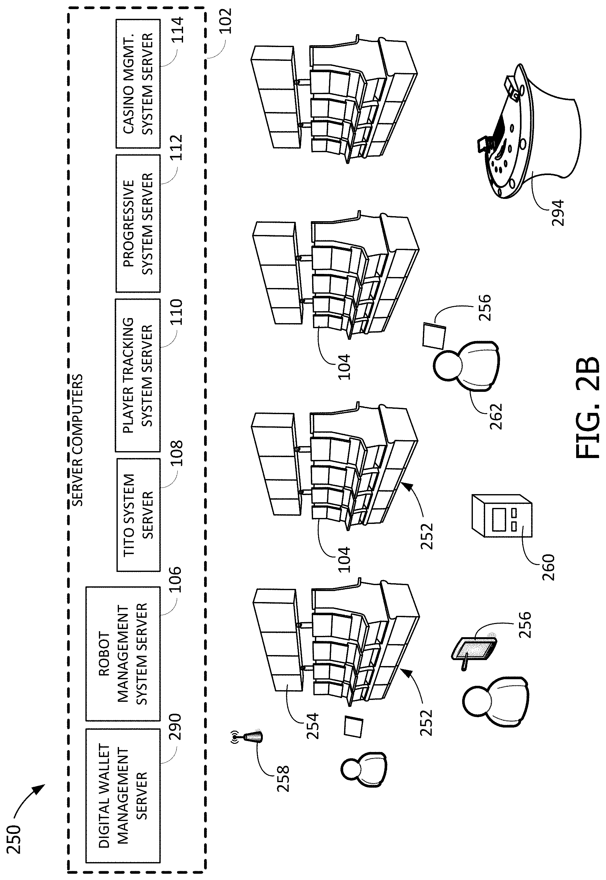 Patent US11775942 Figure 3 – Gaming service automation machine with digital wallet services