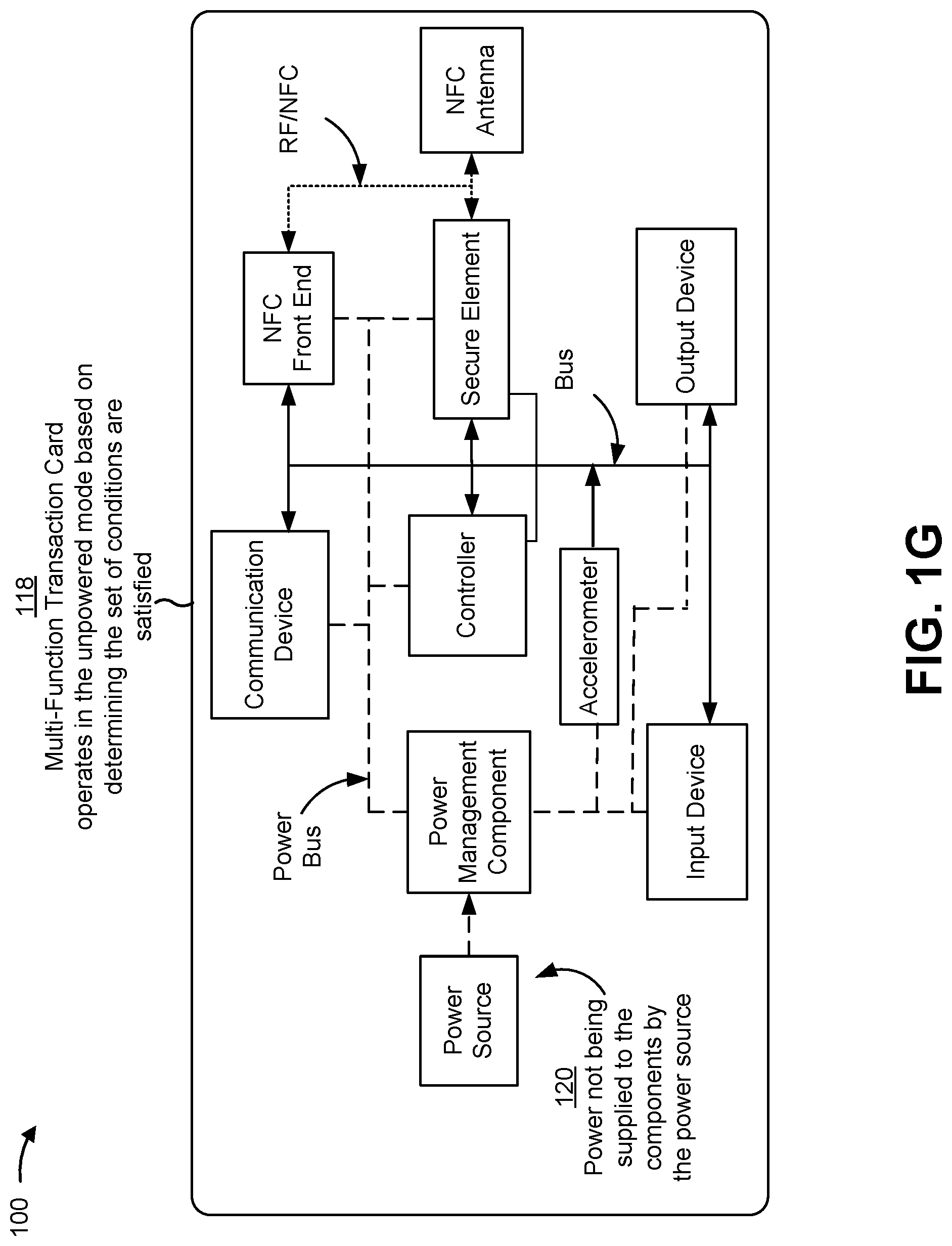 Patent US11775960 Figure 7 – Systems and methods for providing power to a multi-purpose transaction card
