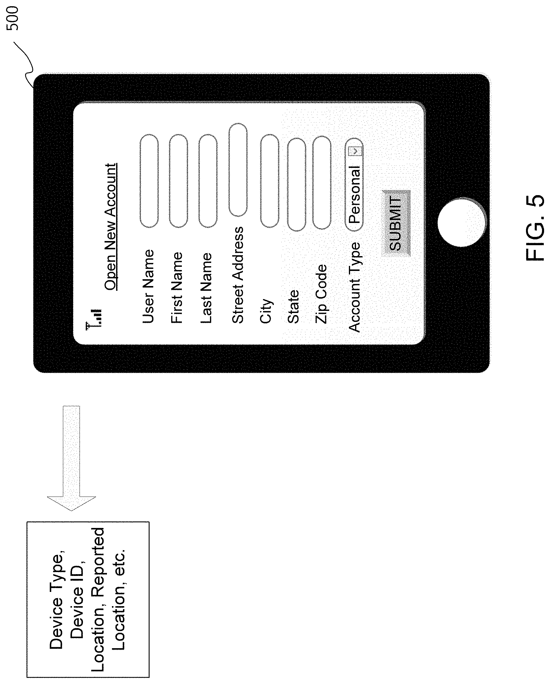 Patent US11775979 Figure 6 – Adjustment of knowledge-based authentication