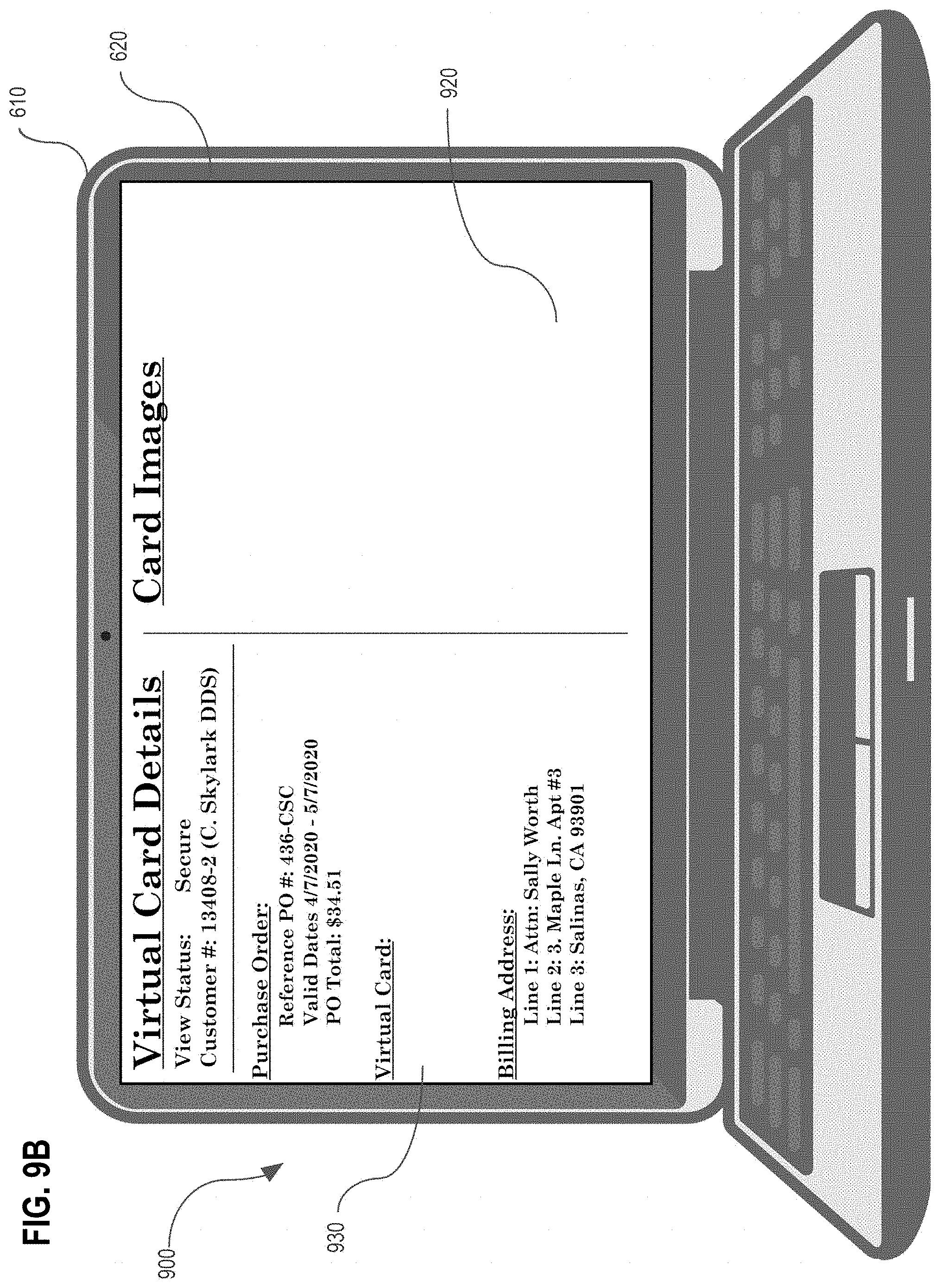 Patent US11775986 Figure 10 – Secure facilitation of virtual card activities for procurement