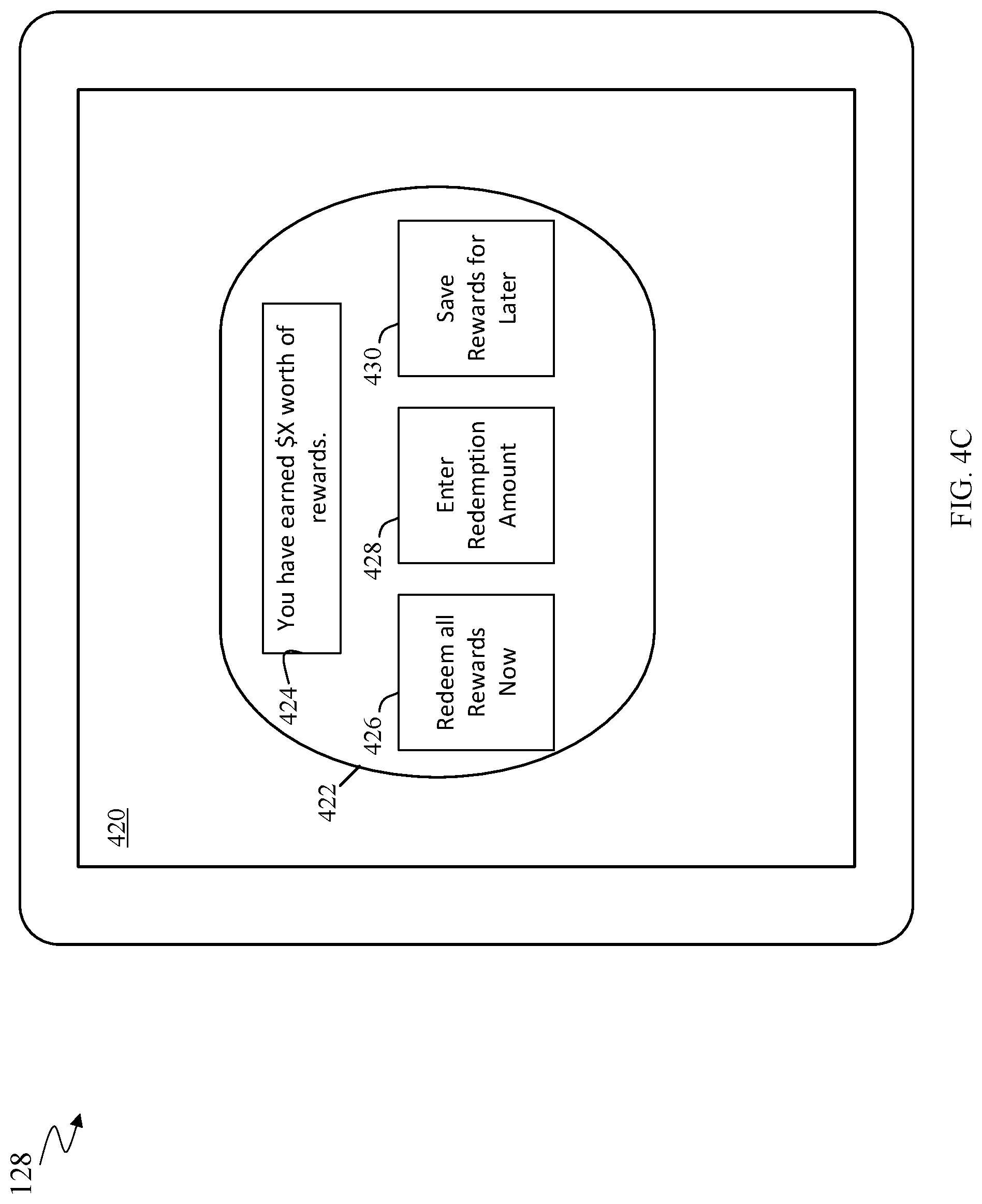 Patent US11776003 Figure 6 – Systems and methods for redeeming rewards for cash at an ATM