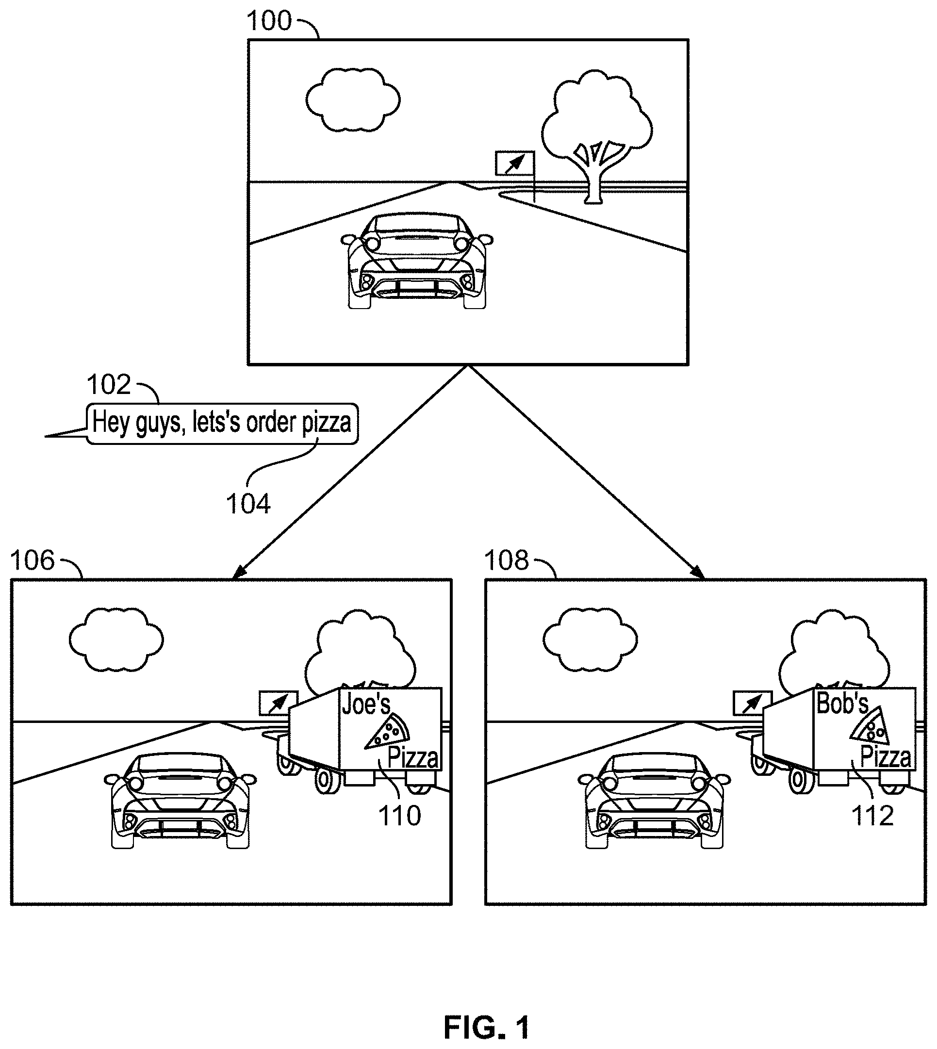 Patent US11776017 Figure 1 – Systems and methods for inserting contextual advertisements into a virtual environment