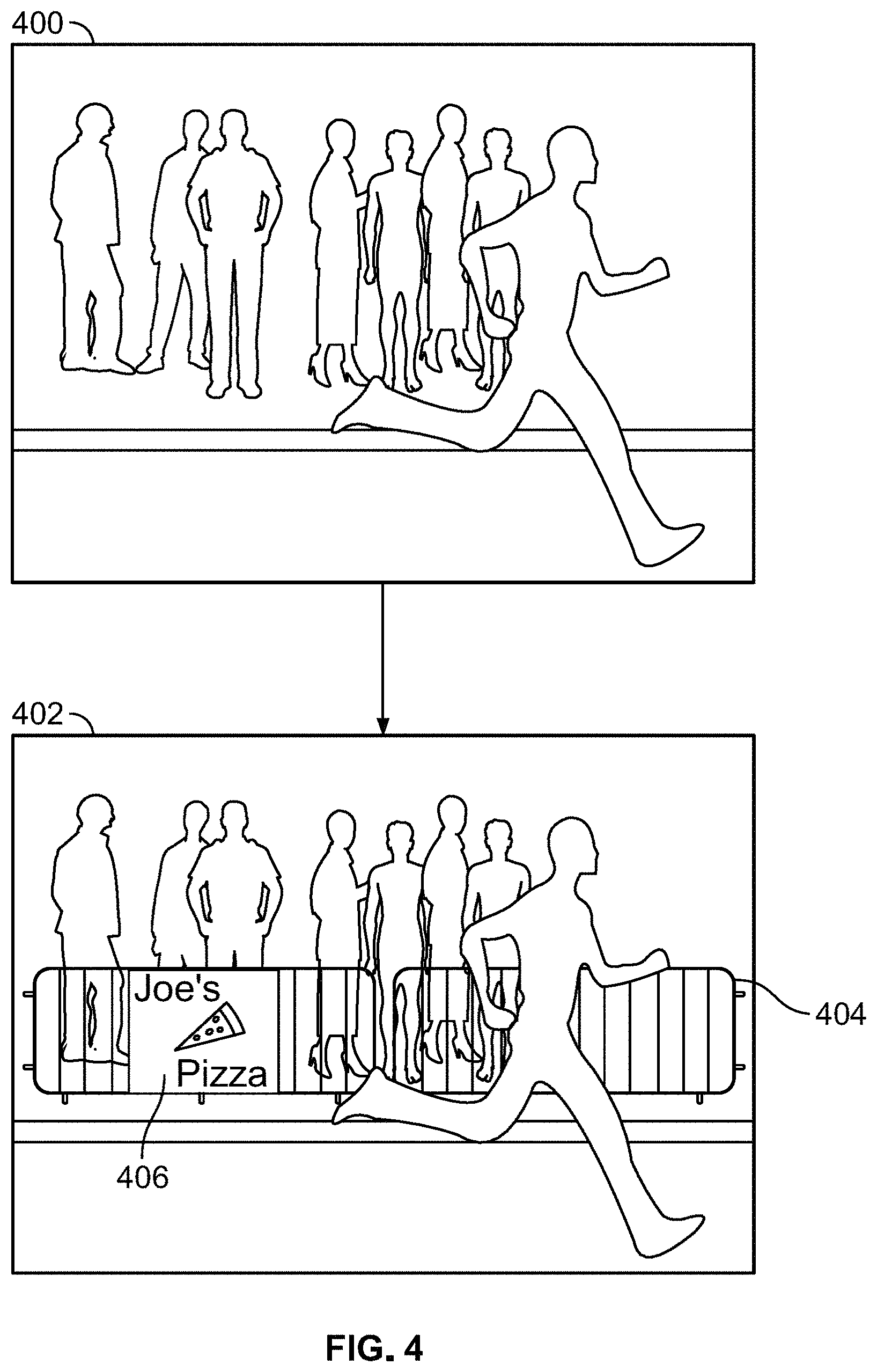 Patent US11776017 Figure 4 – Systems and methods for inserting contextual advertisements into a virtual environment