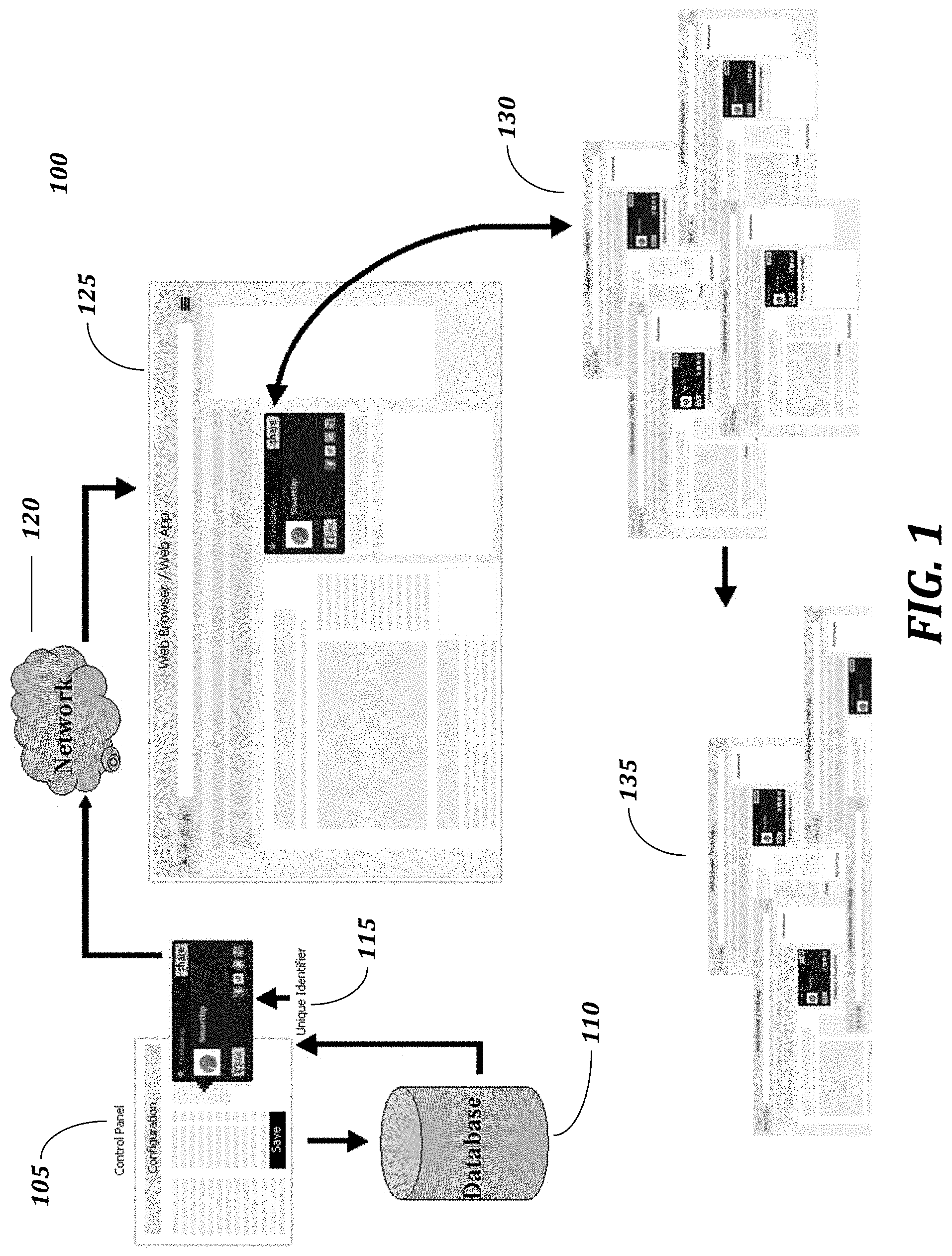Patent US11776019 Figure 1 – Social media merchandising and advertising platform