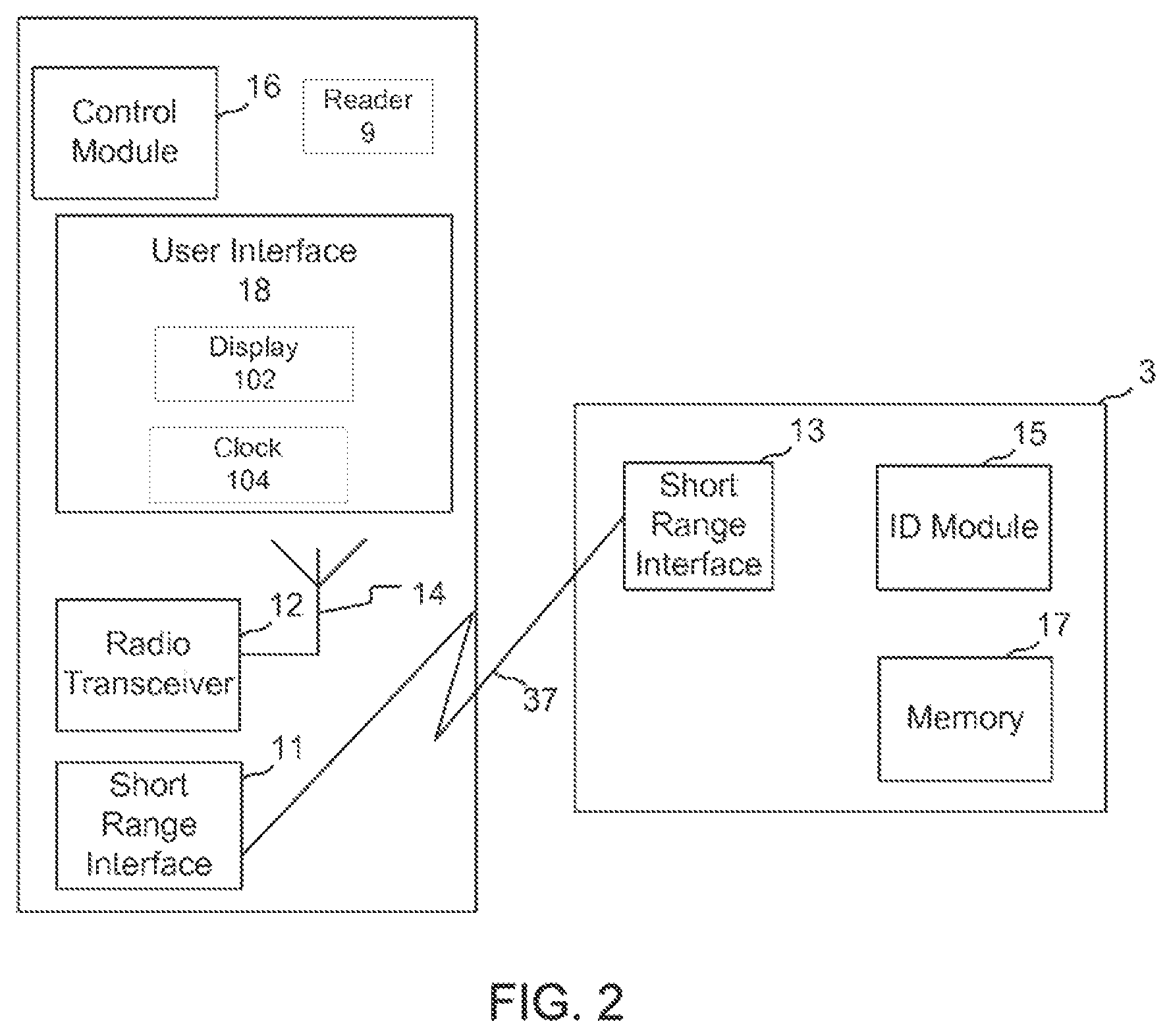 Patent US11776022 Figure 2 – Parking meter communications for remote payment with updated display