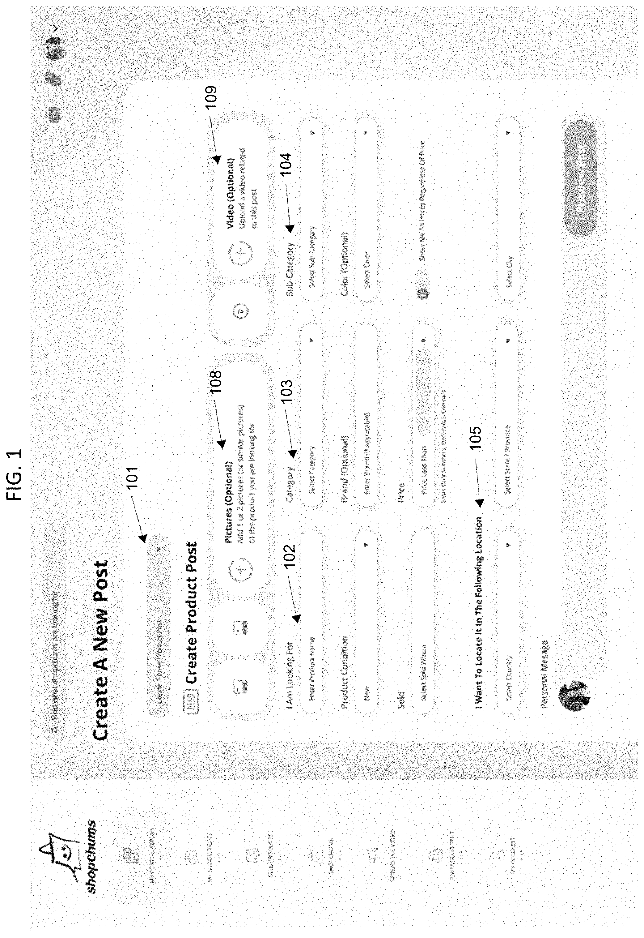 Patent US11776030 Figure 1 – Manufactures and methods for shopper users to locate items