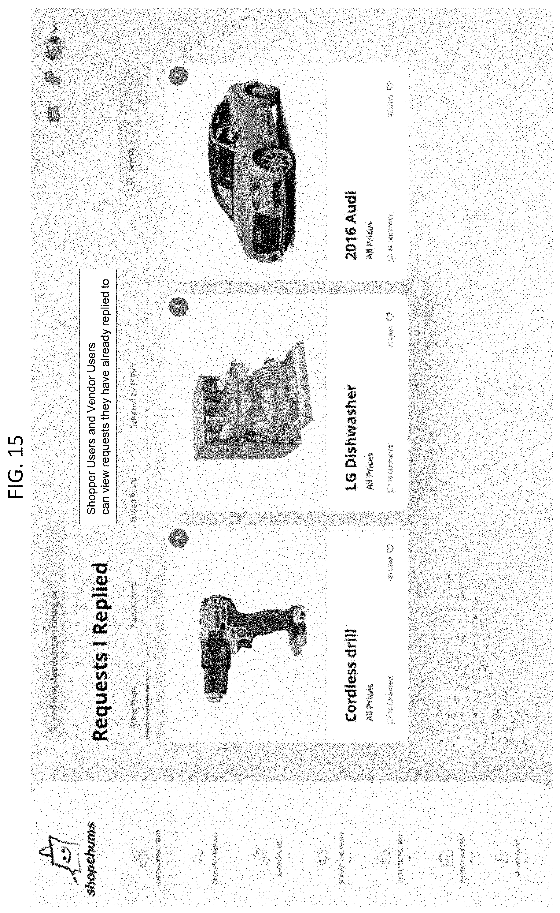 Patent US11776030 Figure 16 – Manufactures and methods for shopper users to locate items