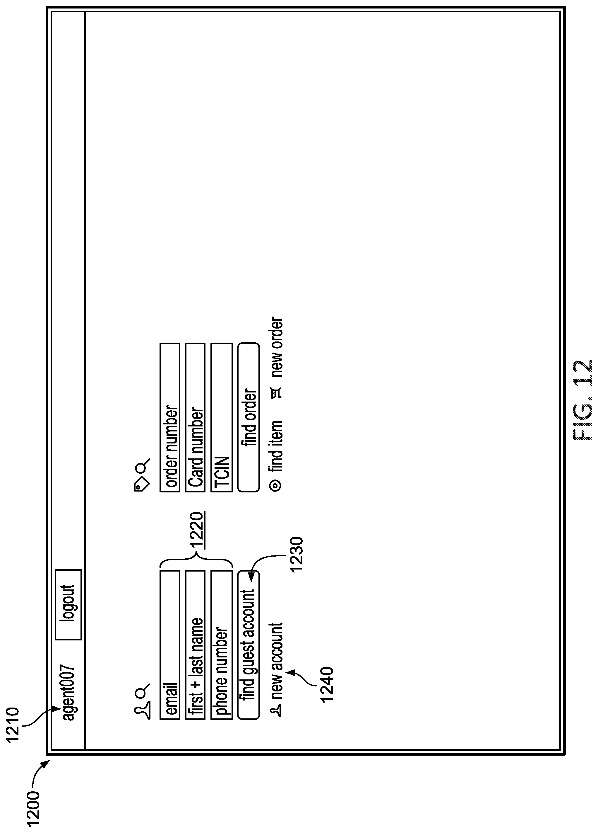 Patent US11776032 Figure 12 – Customer service tool