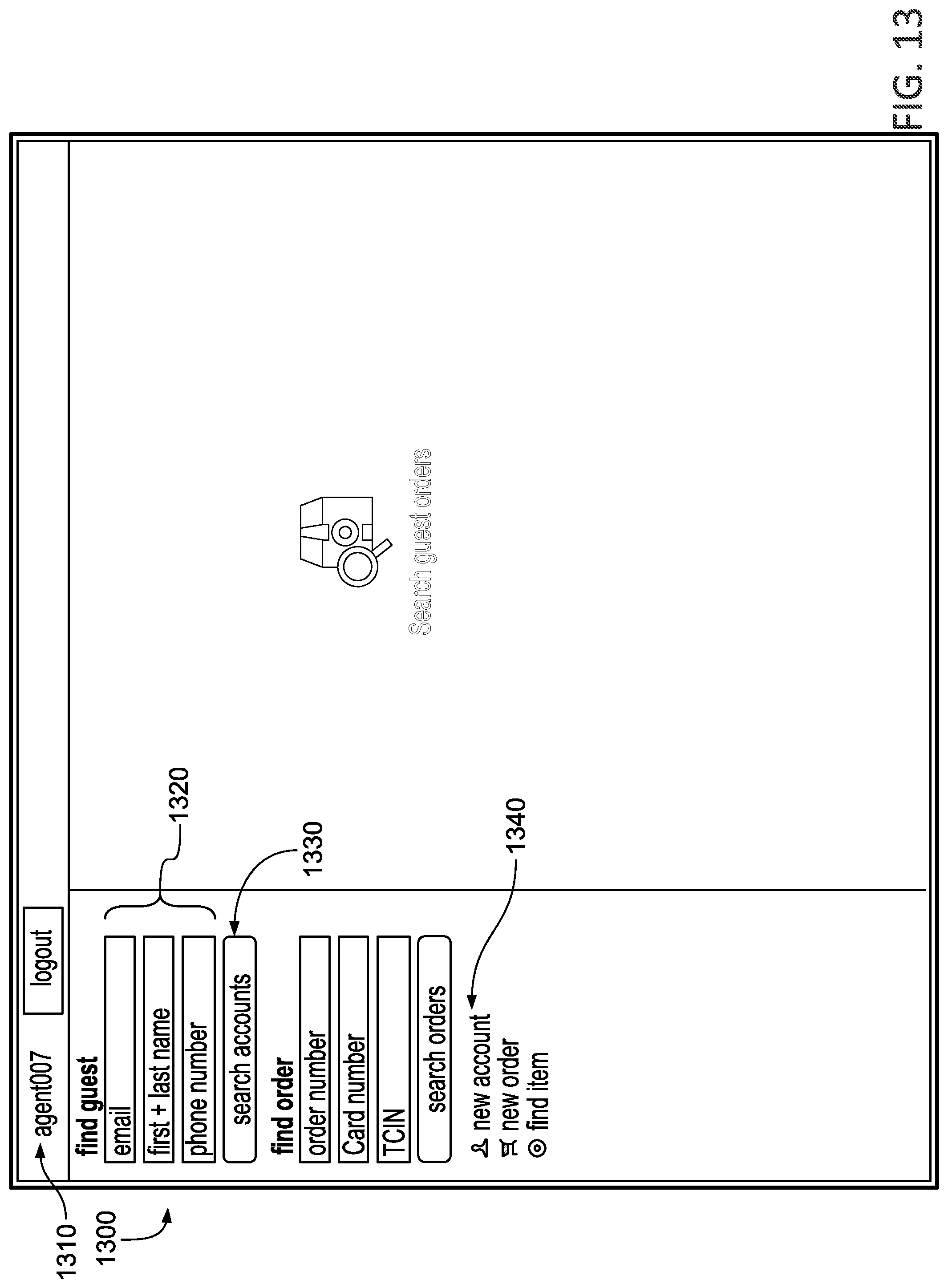 Patent US11776032 Figure 13 – Customer service tool