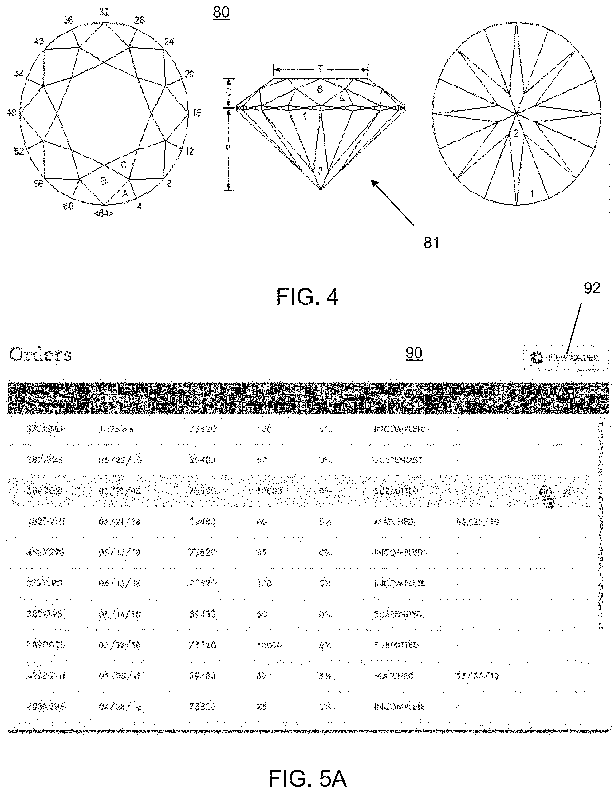 Patent US11776033 Figure 7 – Electronic platform, systems, and methods for planning polished diamond parameters to enable individual diamond transactions