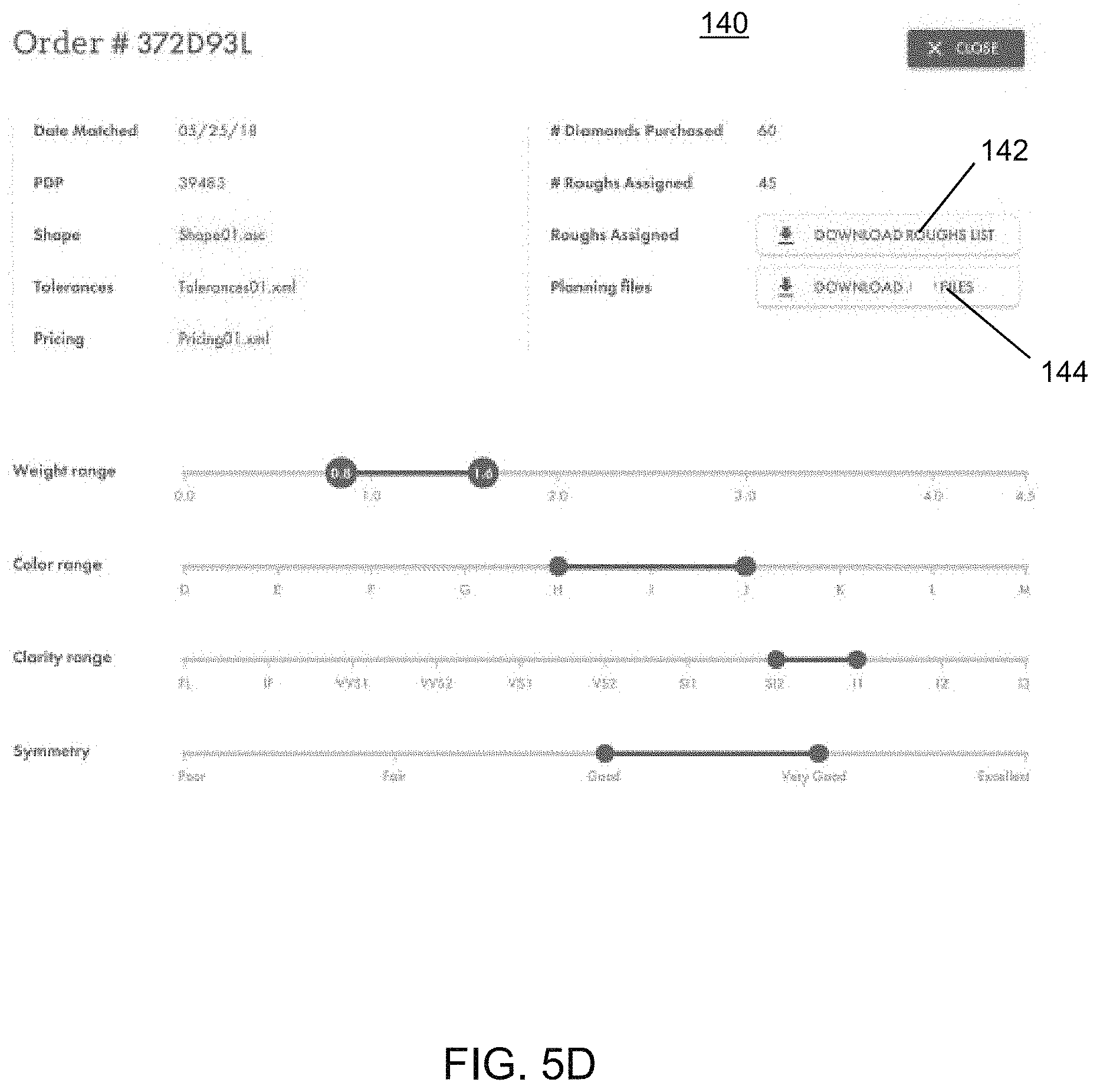 Patent US11776033 Figure 10 – Electronic platform, systems, and methods for planning polished diamond parameters to enable individual diamond transactions