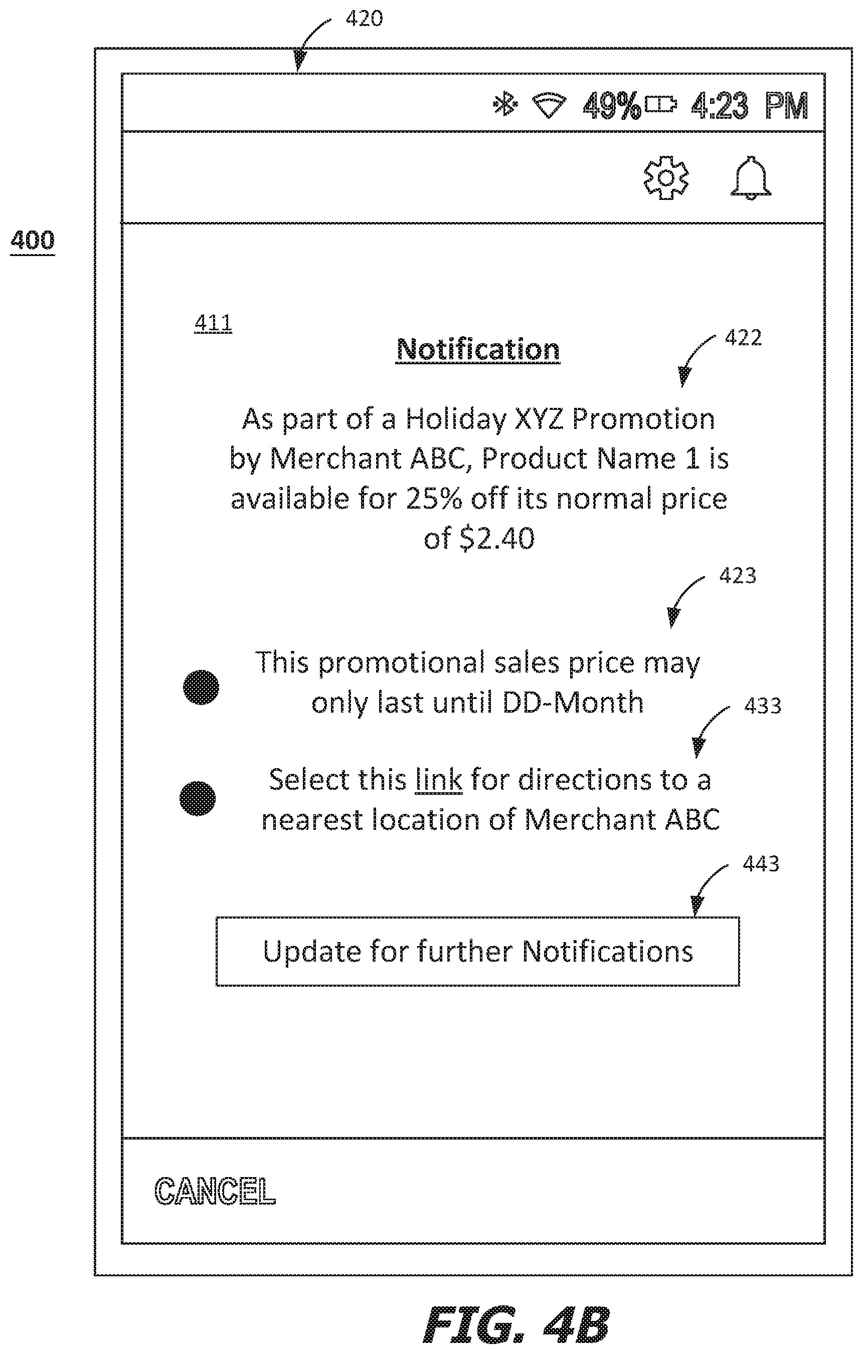 Patent US11776035 Figure 5 – Transaction and receipt based alert and notification system and techniques