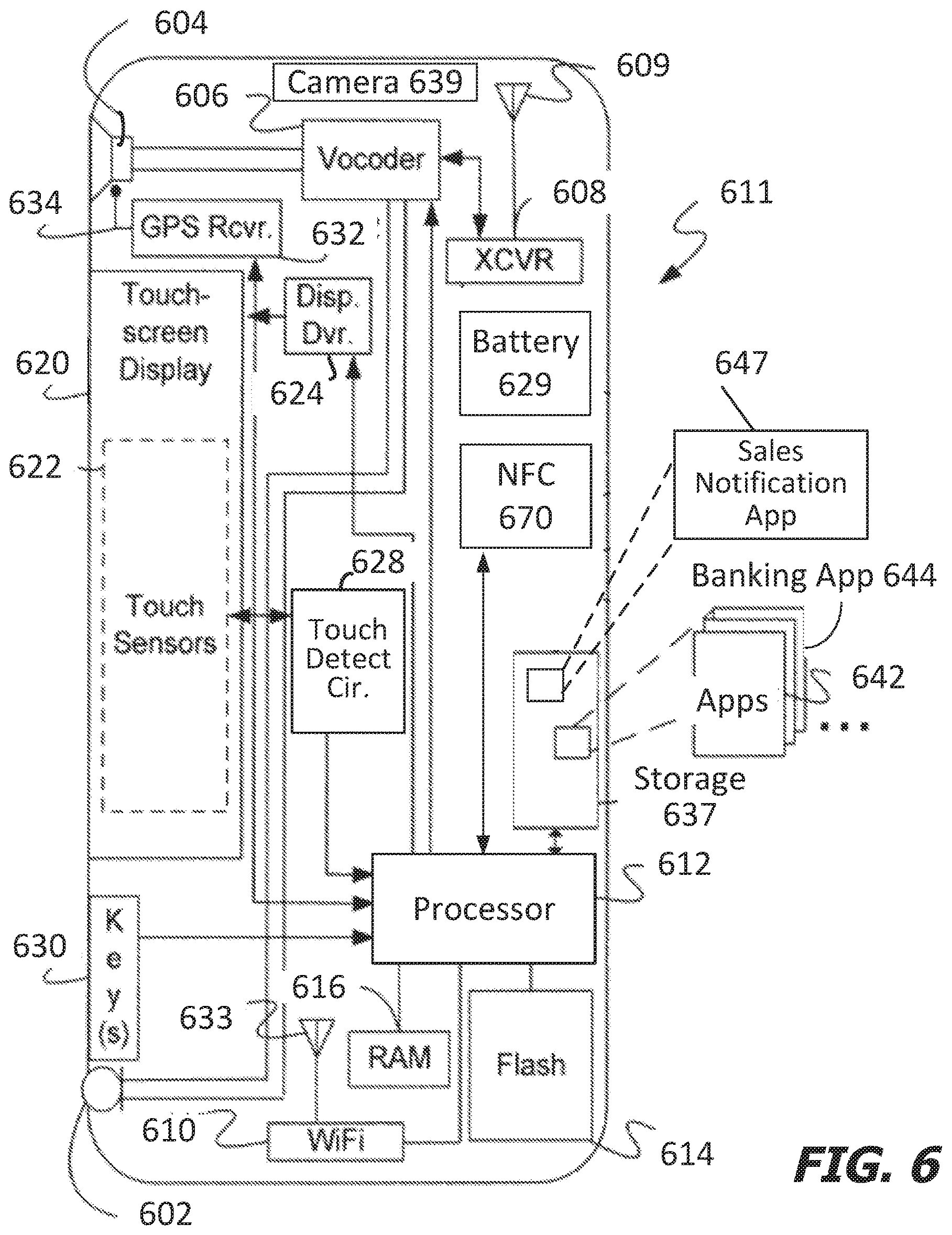 Patent US11776035 Figure 7 – Transaction and receipt based alert and notification system and techniques