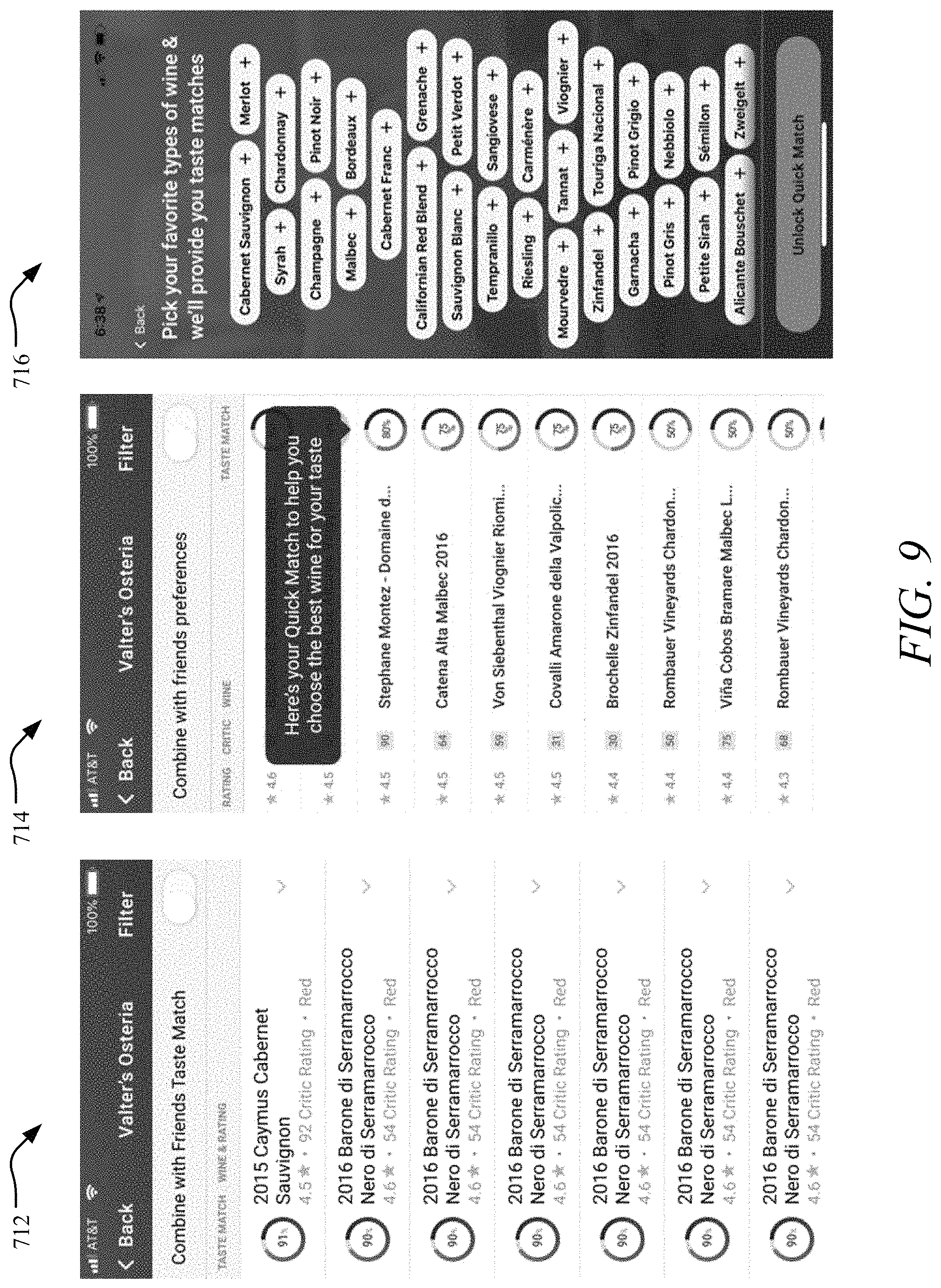 Patent US11776037 Figure 9 – Systems and methods for personal taste recommendation