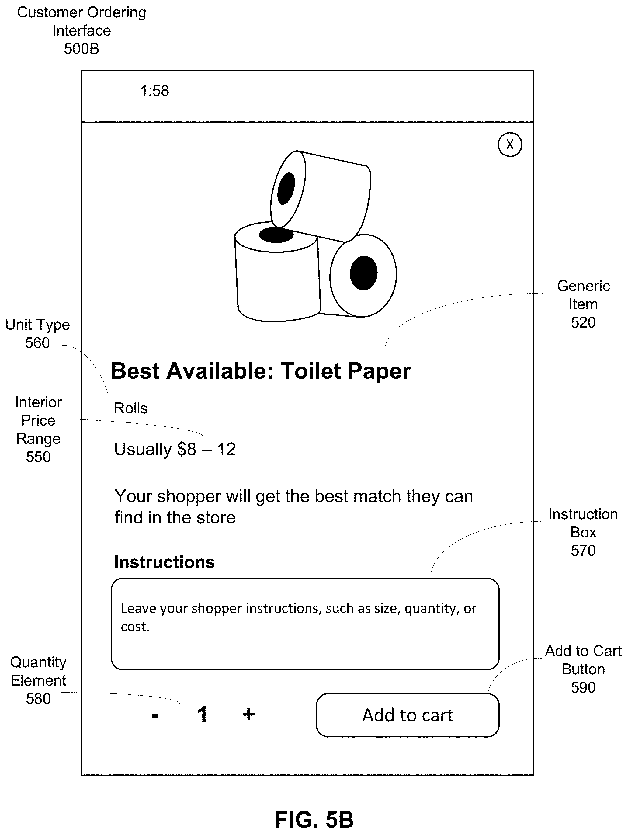 Patent US11776042 Figure 6 – Determining generic items for orders on an online concierge system