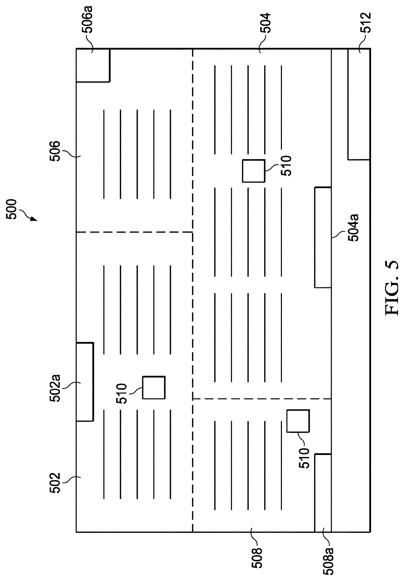 Patent US11776045 Figure 5 – Method, a system, and a non-transitory computer-readable storage medium for fulfillment center and retail store fulfillment of retail orders