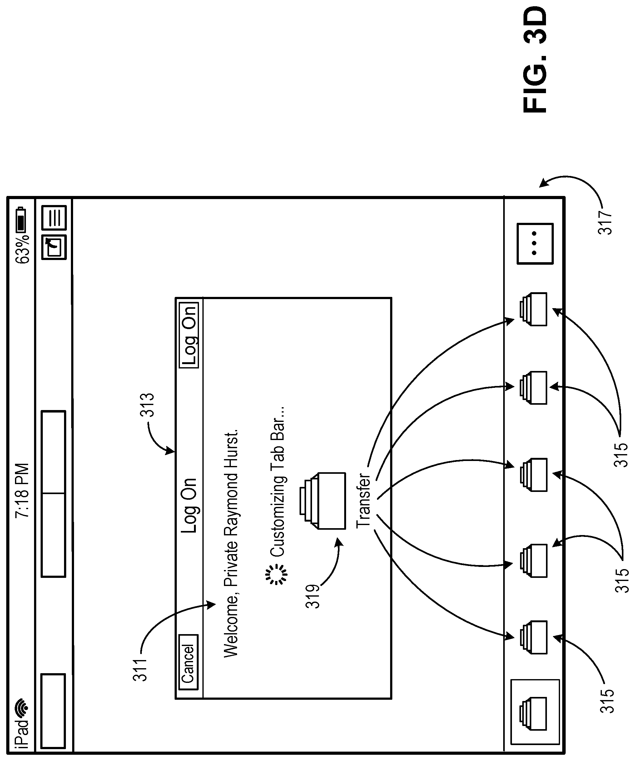 Patent US11776057 Figure 8 – Personalized navigation control items for an application