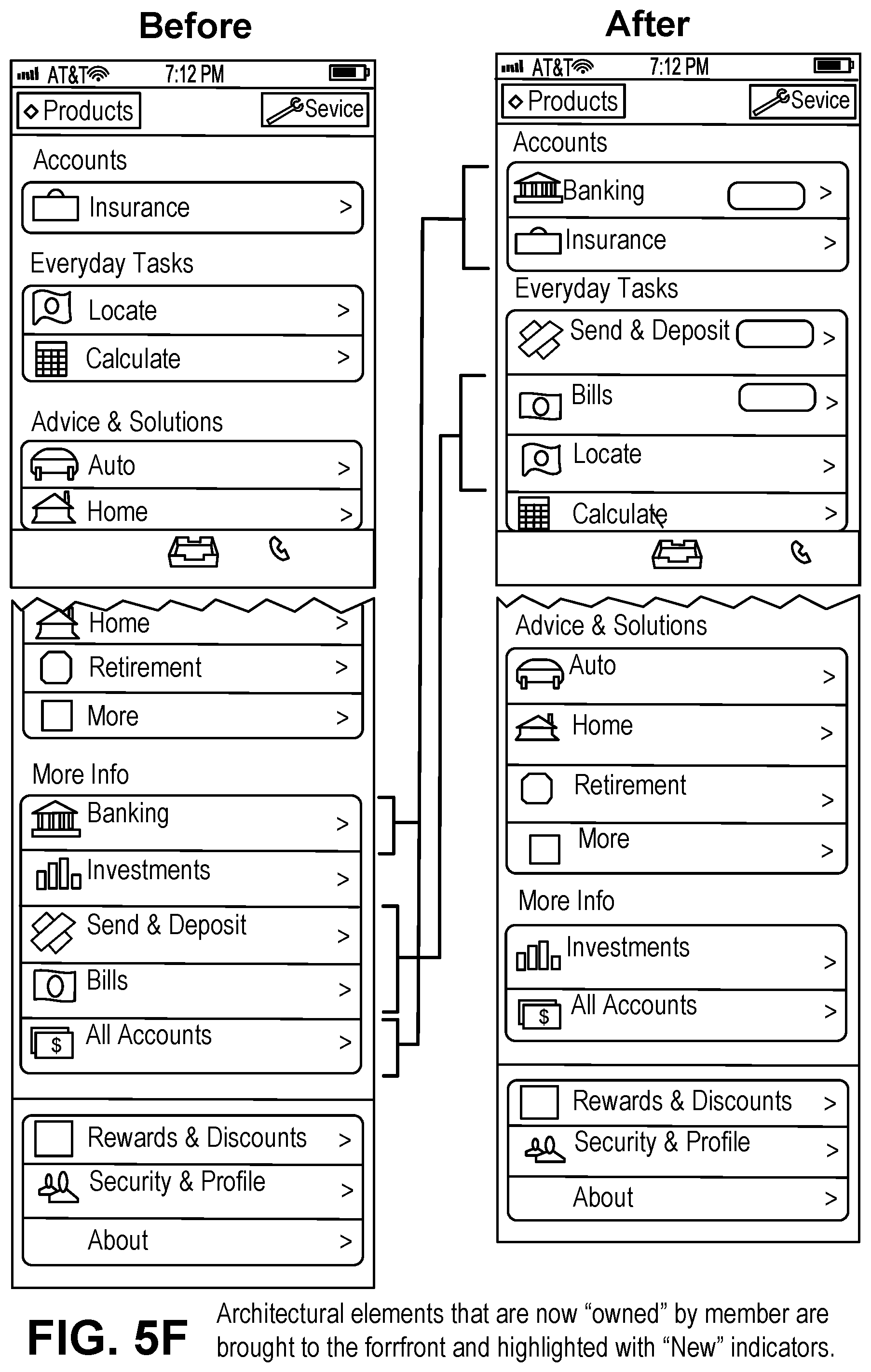 Patent US11776057 Figure 17 – Personalized navigation control items for an application