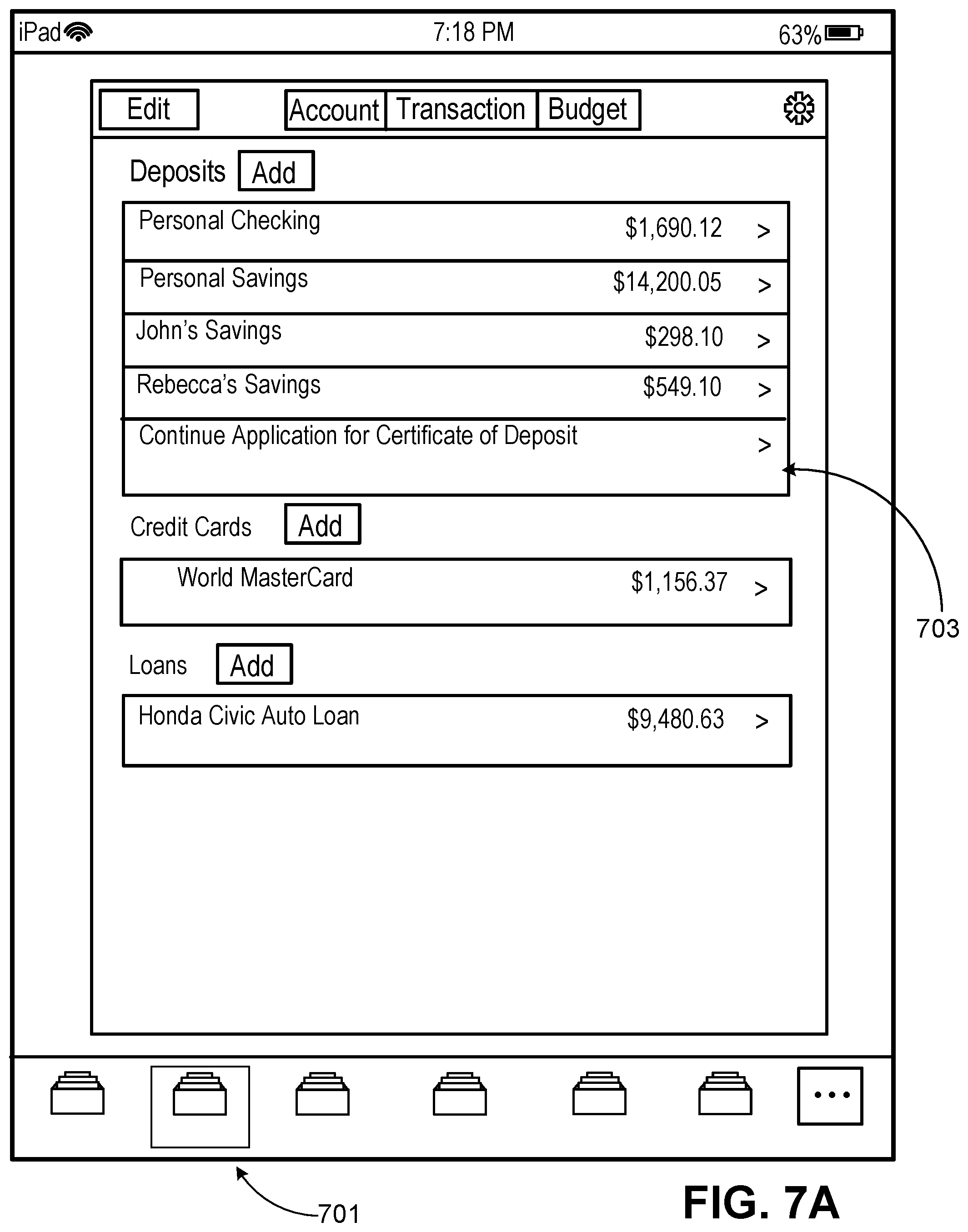 Patent US11776057 Figure 19 – Personalized navigation control items for an application