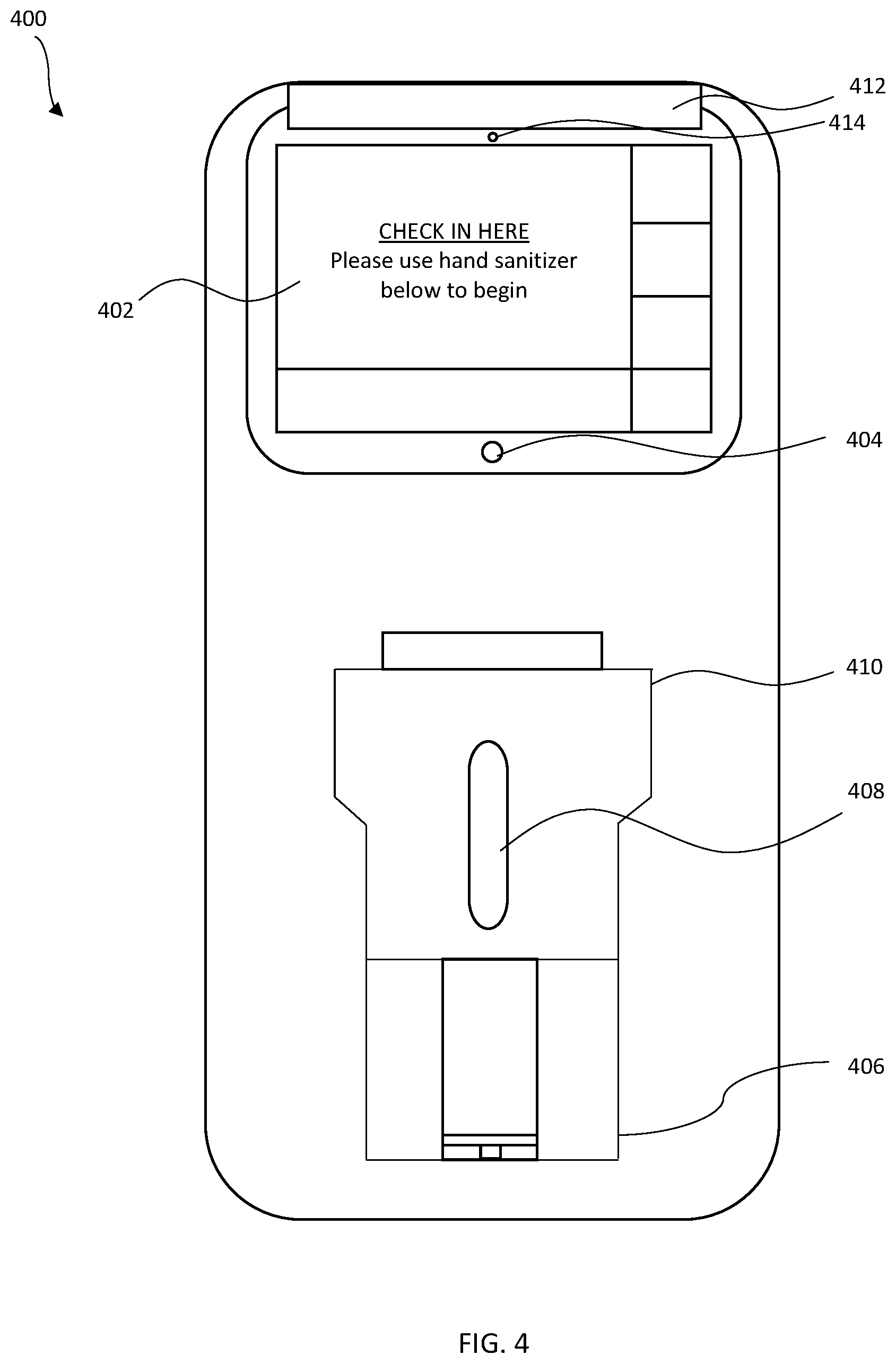 Patent US11776082 Figure 4 – Health and safety compliance system, methods, and products