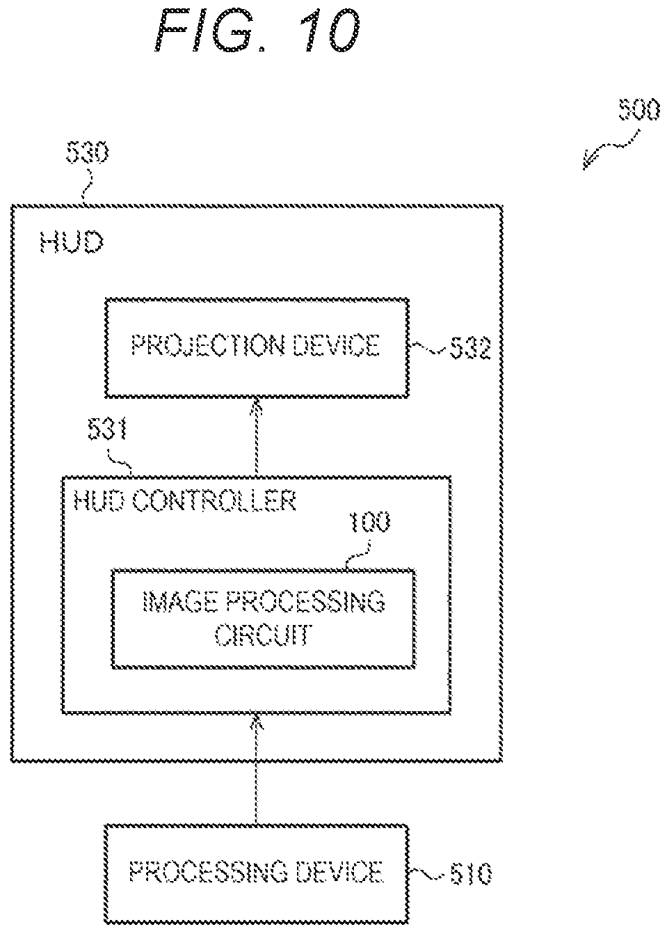 Patent US11776096 Figure 10 – Image processing circuit, circuit device, and electronic apparatus