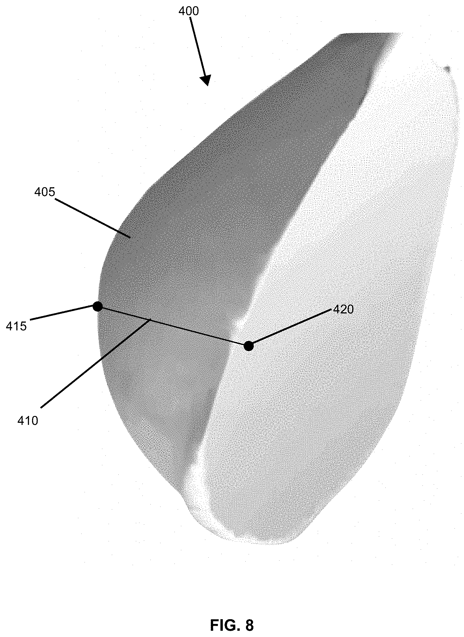 Patent US11776116 Figure 8 – System and method of high precision anatomical measurements of features of living organisms including visible contoured shapes