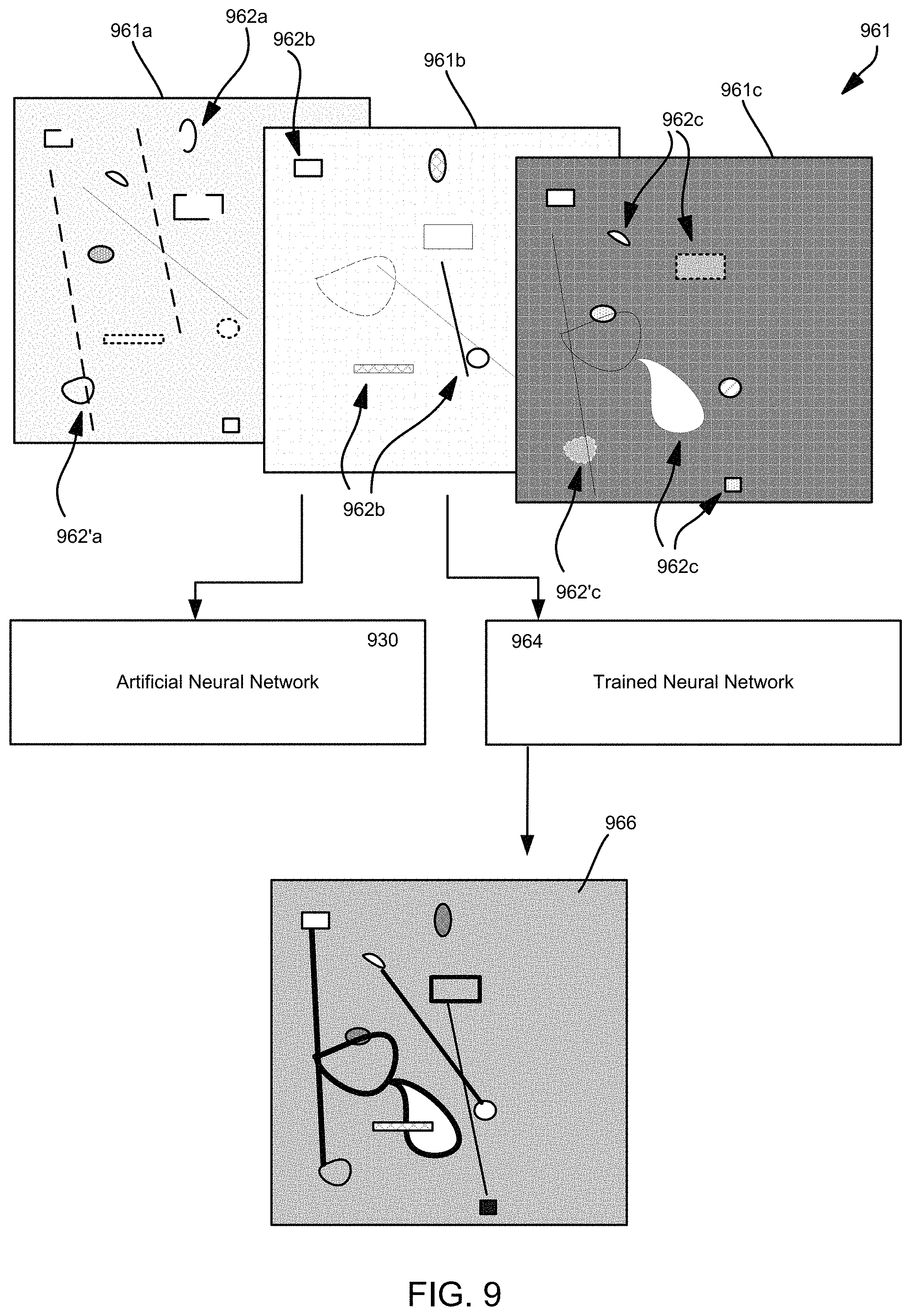 Patent US11776124 Figure 9 – Transforming multispectral images to enhanced resolution images enabled by machine learning