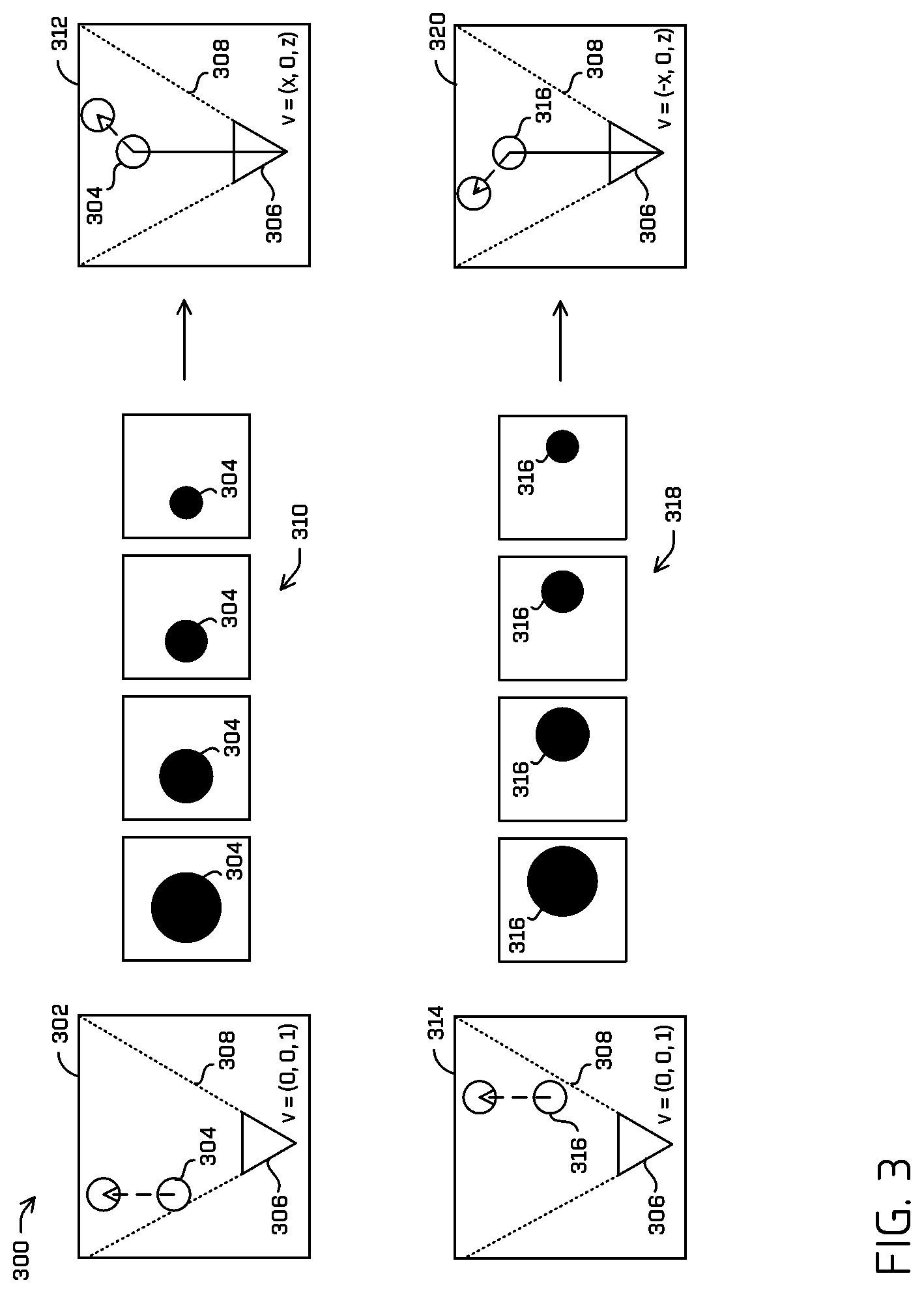 Patent US11776135 Figure 3 – Object velocity from images