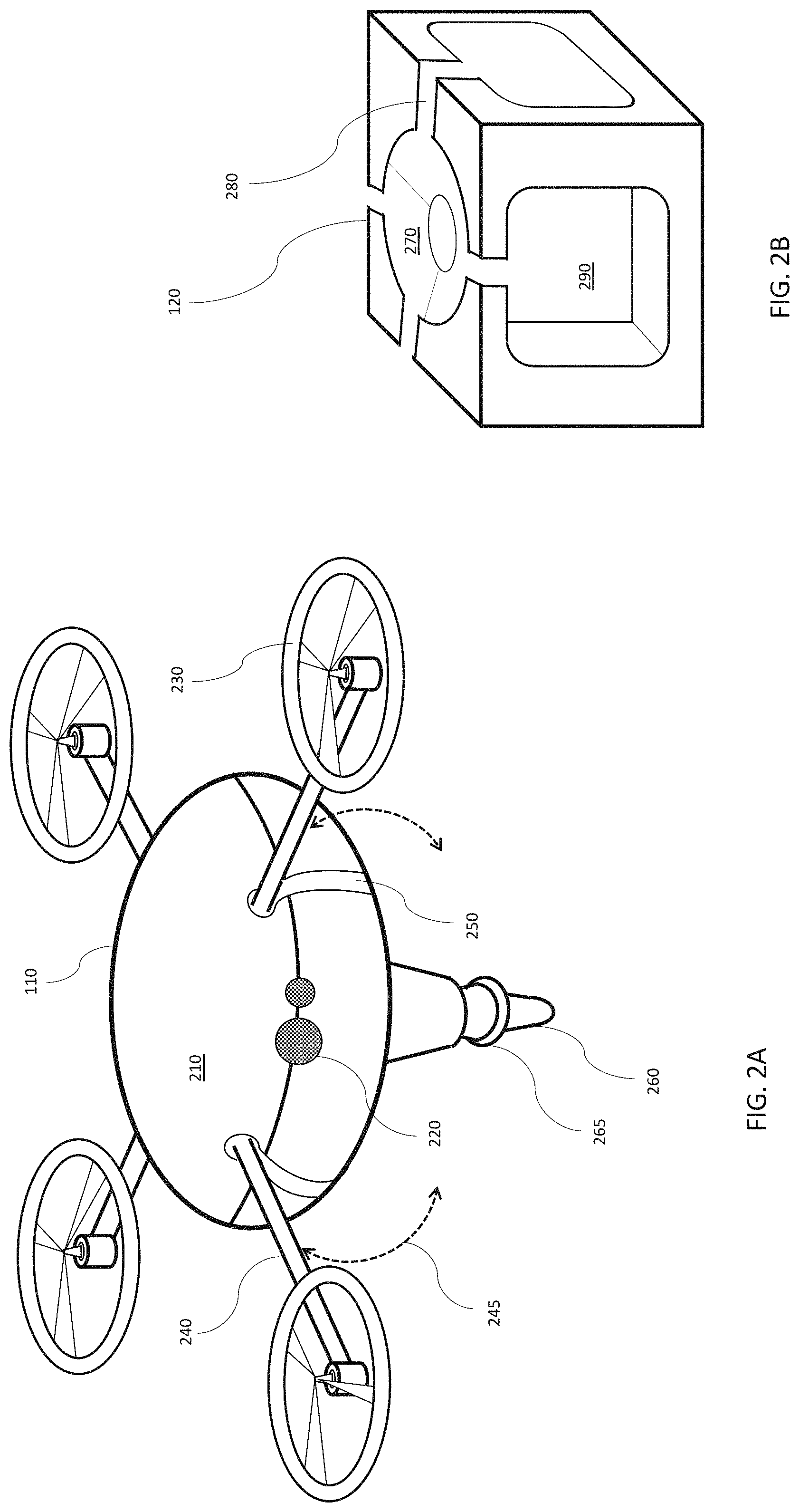 Patent US11776136 Figure 2 – Mobile security camera with multiple landing locations